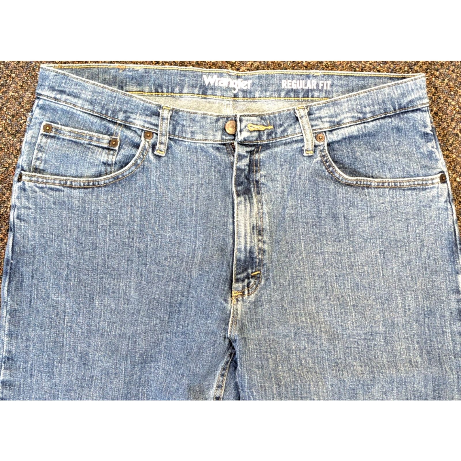 Wrangler Wrangler Jeans Mens Denim Blue 36x29 Regular Fit Cotton Jeans Pants 36 Inseam 34 Regular MGW25MS Nicaragua Vintage? Size US 36 / EU 52 - 2 Thumbnail