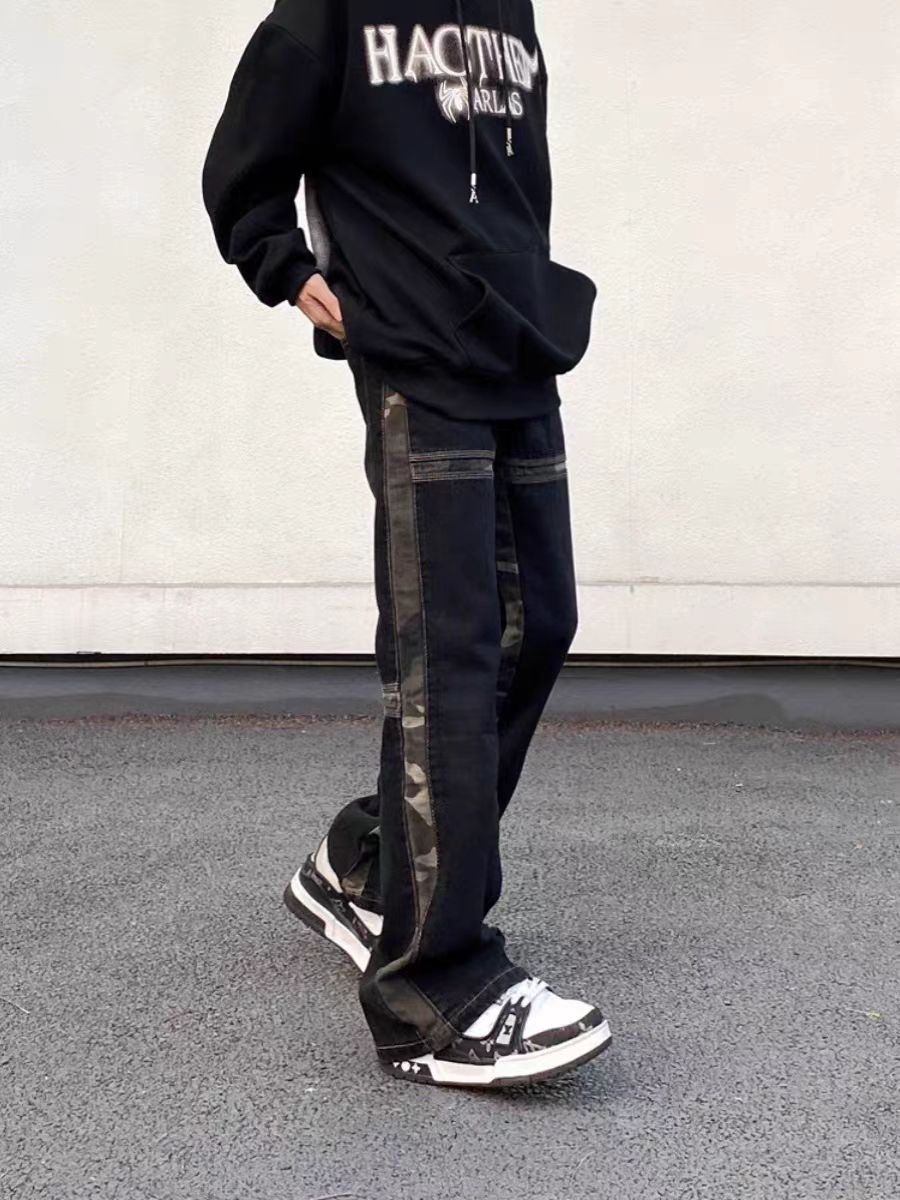 Japanese Brand × Jean High Street Vintage Camouflage Spliced Jeans Size US 32 / EU 48 - 4 Thumbnail