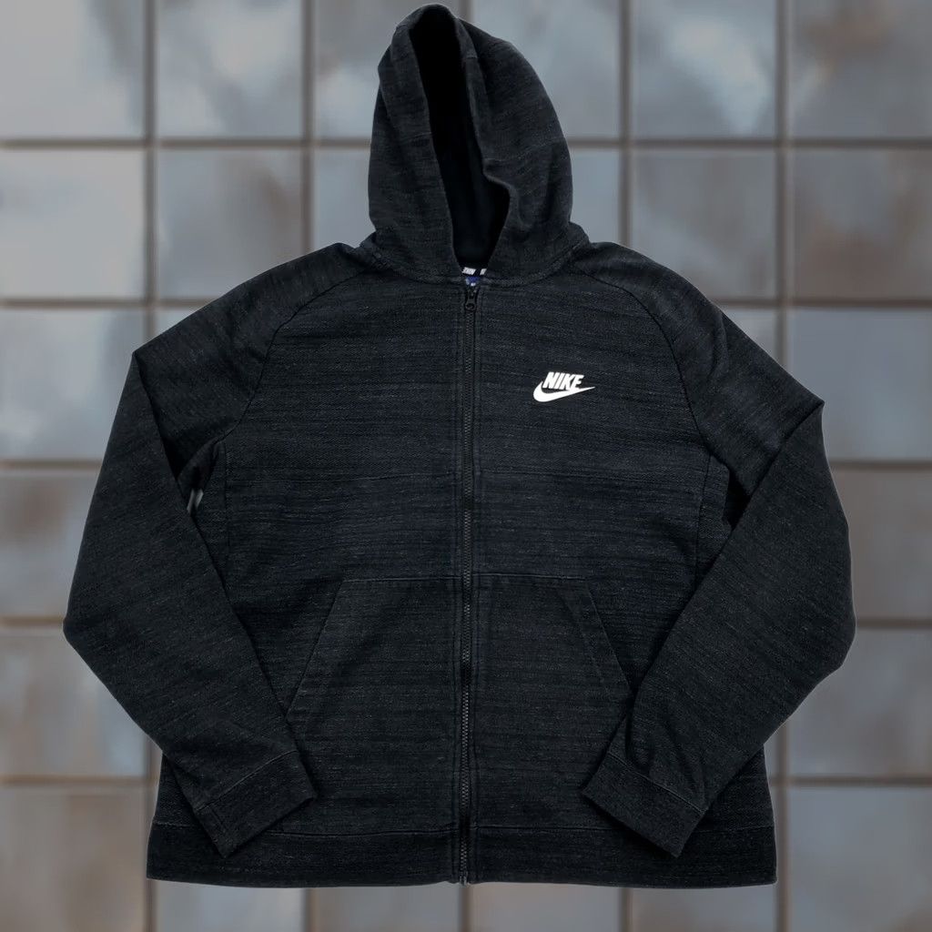 Nike Nike Mens XL Full Zip Hoodie Sweatshirt Dark Gray Advance Knit 883025-010 Size US XL / EU 56 / 4 - 1 Thumbnail