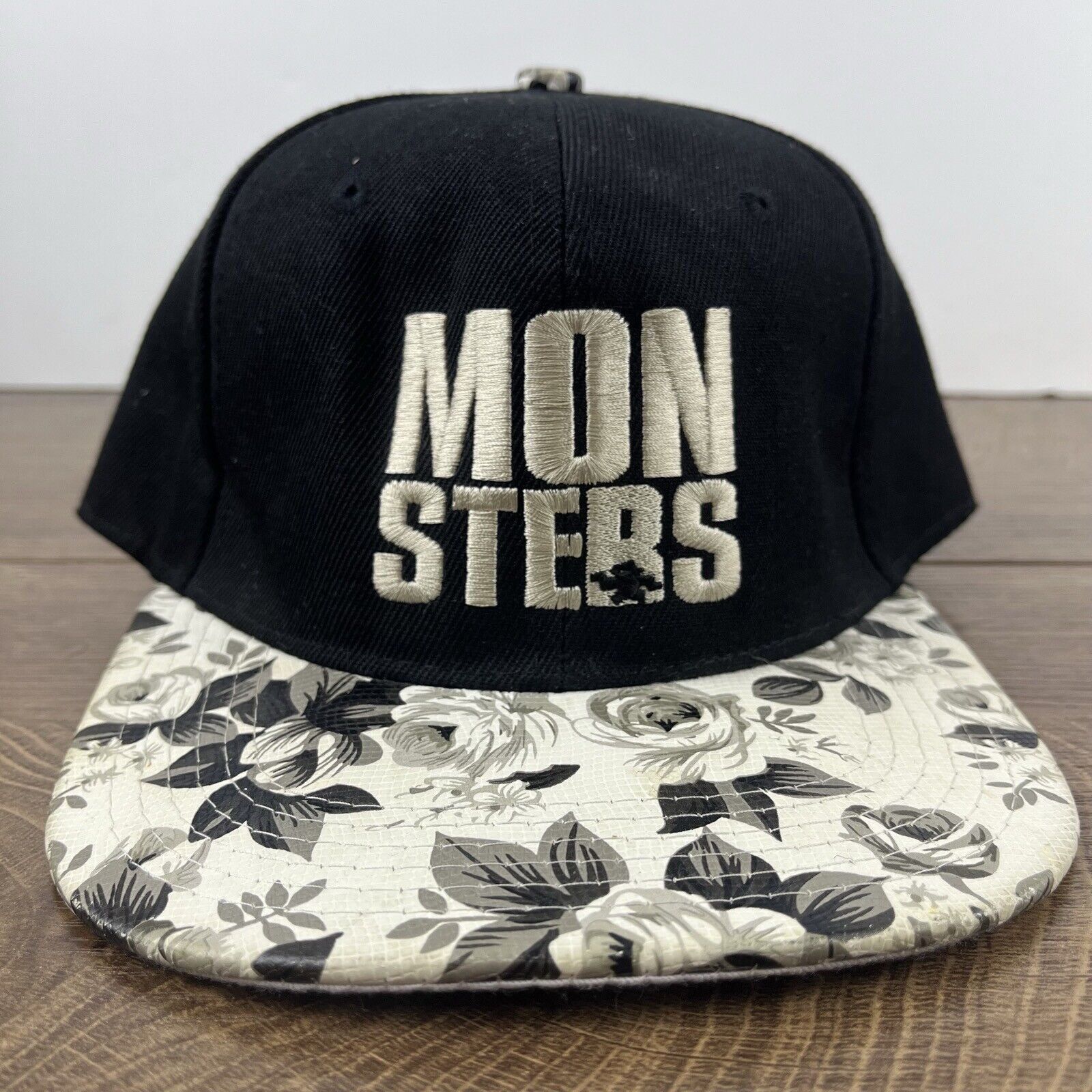 Other Monsters Hat Monsters Snapback Hat Black Hat Adjustable Blac Size ONE SIZE - 3 Thumbnail