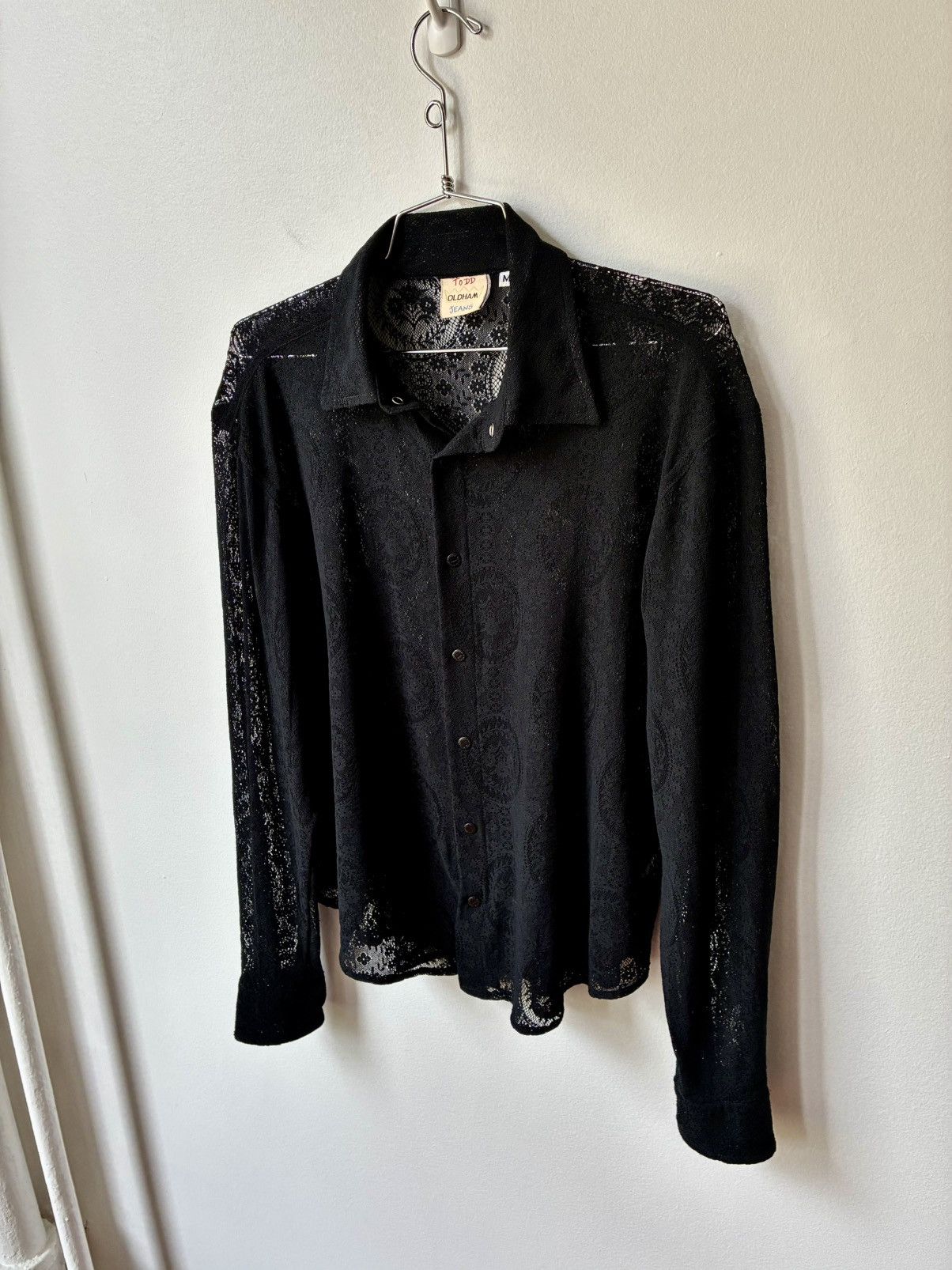 Todd Oldham Todd Oldham Vintage 1990’s Lace Snap Button Blouse Size M / US 6-8 / IT 42-44 - 7 Thumbnail