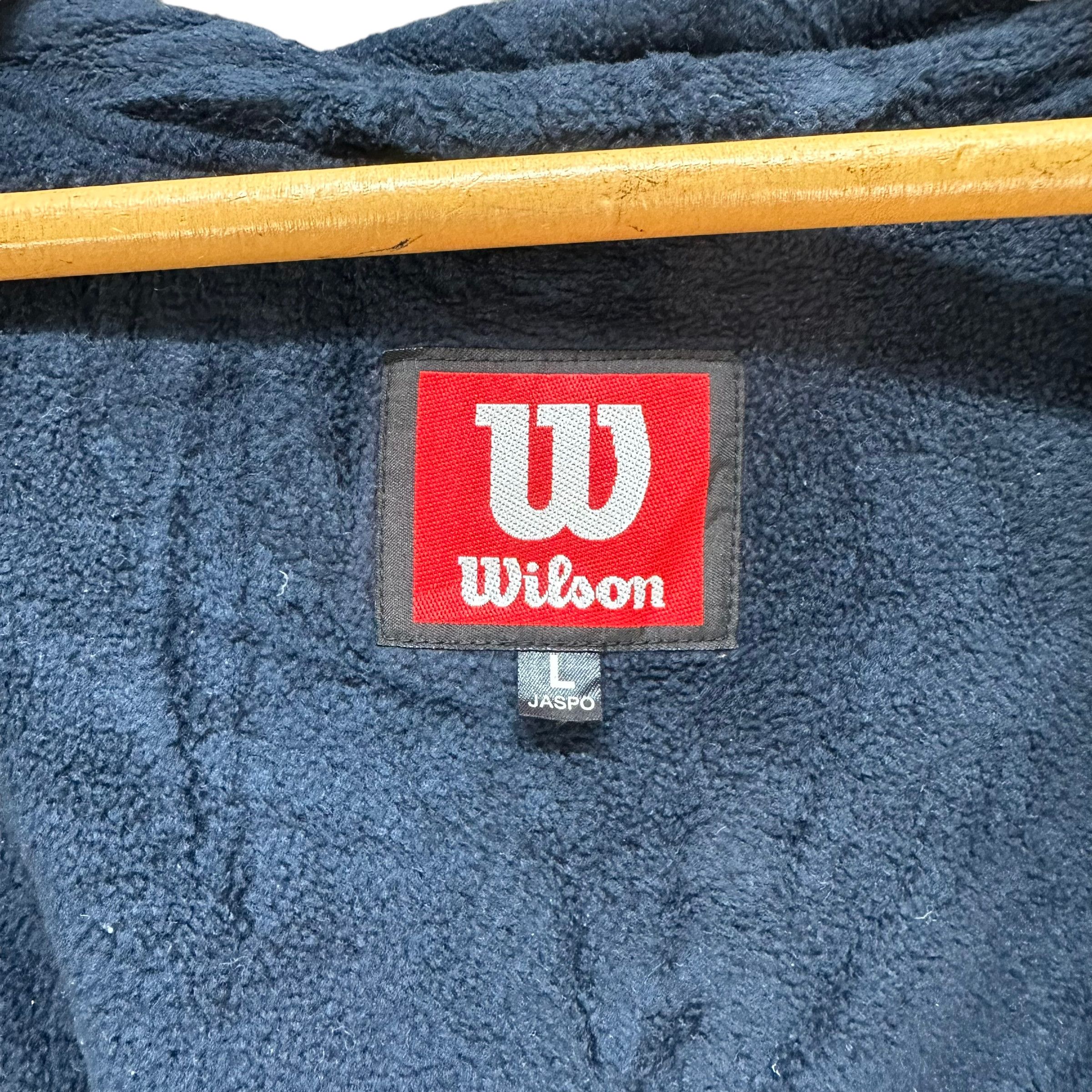 Wilson WILSON BACK BIG LOGO FLEECE HOODIE #8208-214 Size US L / EU 52-54 / 3 - 8 Thumbnail
