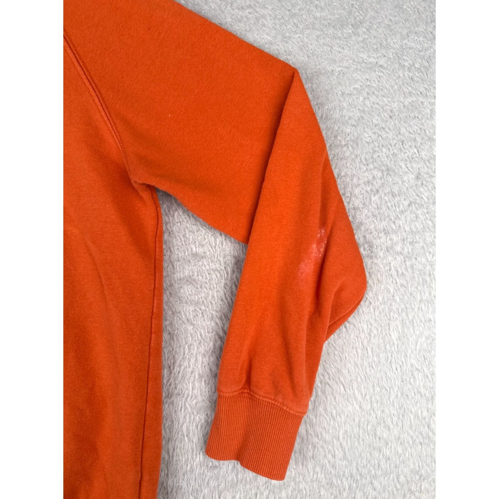 The North Face The North Face Womens Hoodie S Orange Pocket Pullover Cotton Blend Logo Size S / US 4 / IT 40 - 2 Thumbnail