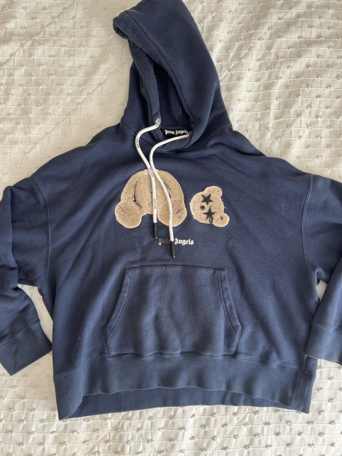 Palm Angels Kill The Bear Hoodie Navy