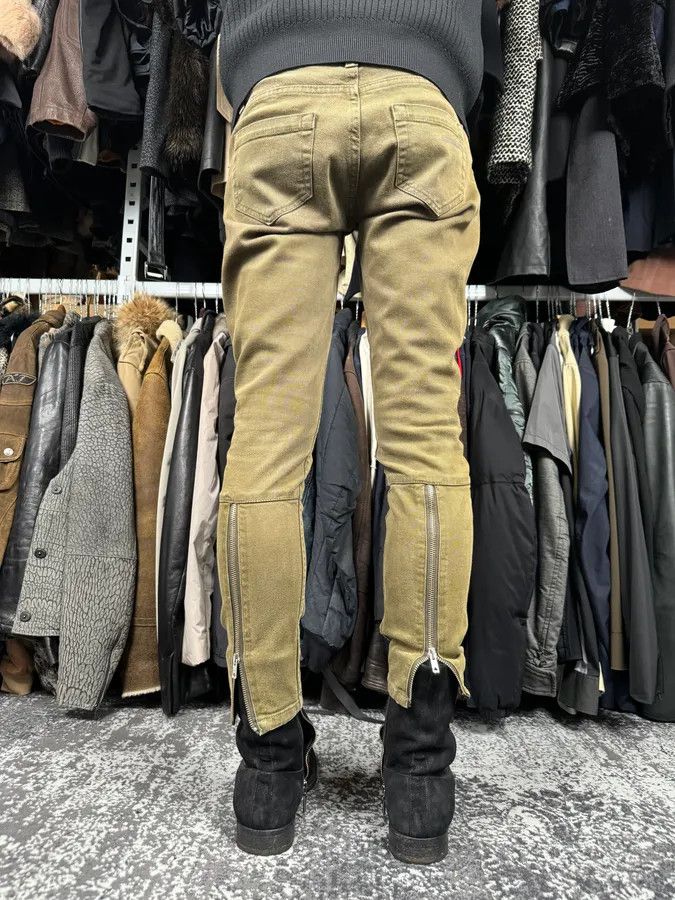 Prada 2000s Prada Khaki Green Zip Slim Pants Size US 28 / EU 44 - 4 Thumbnail