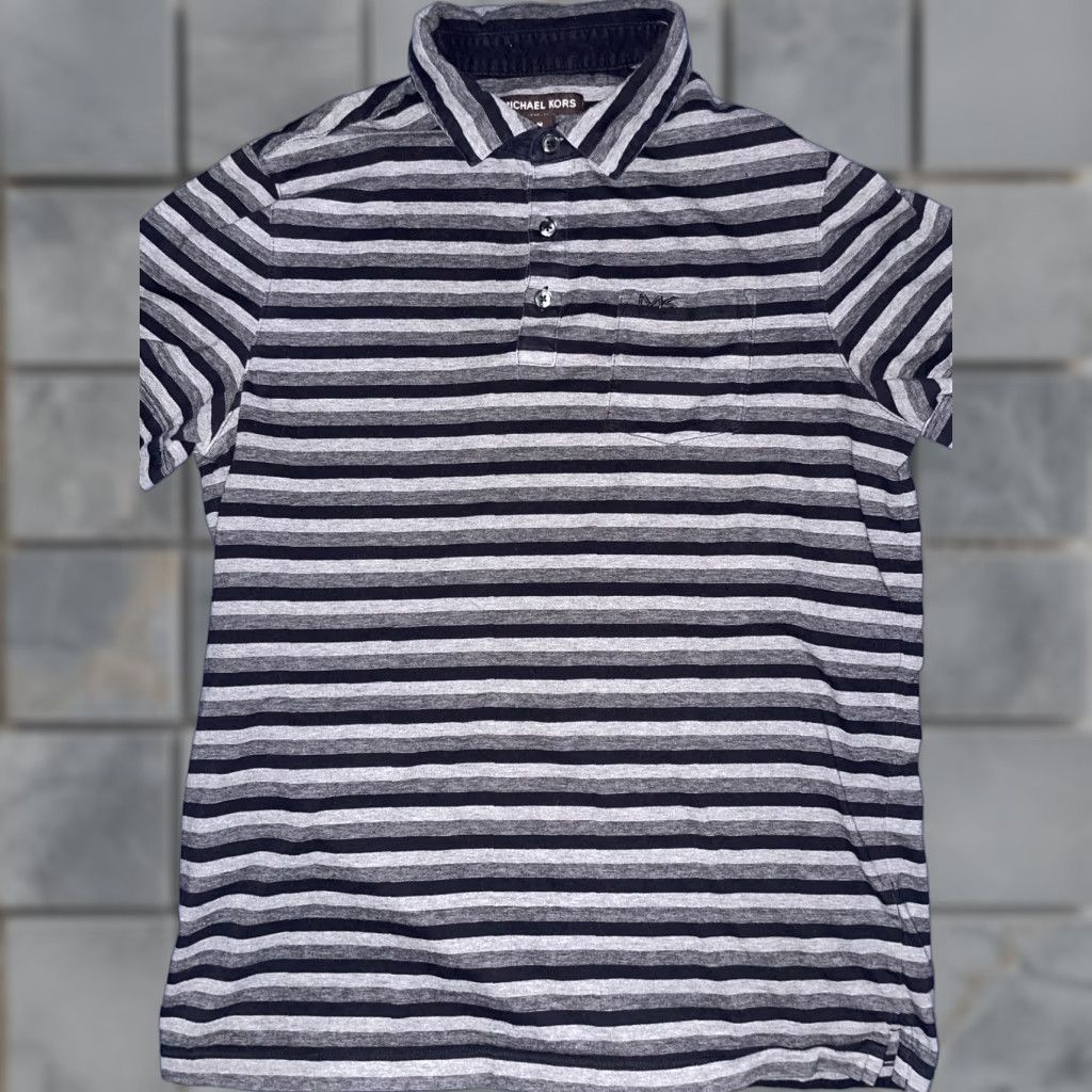 Michael Kors michael kors mena striped polo black medium Size US M / EU 48-50 / 2 - 1 Thumbnail