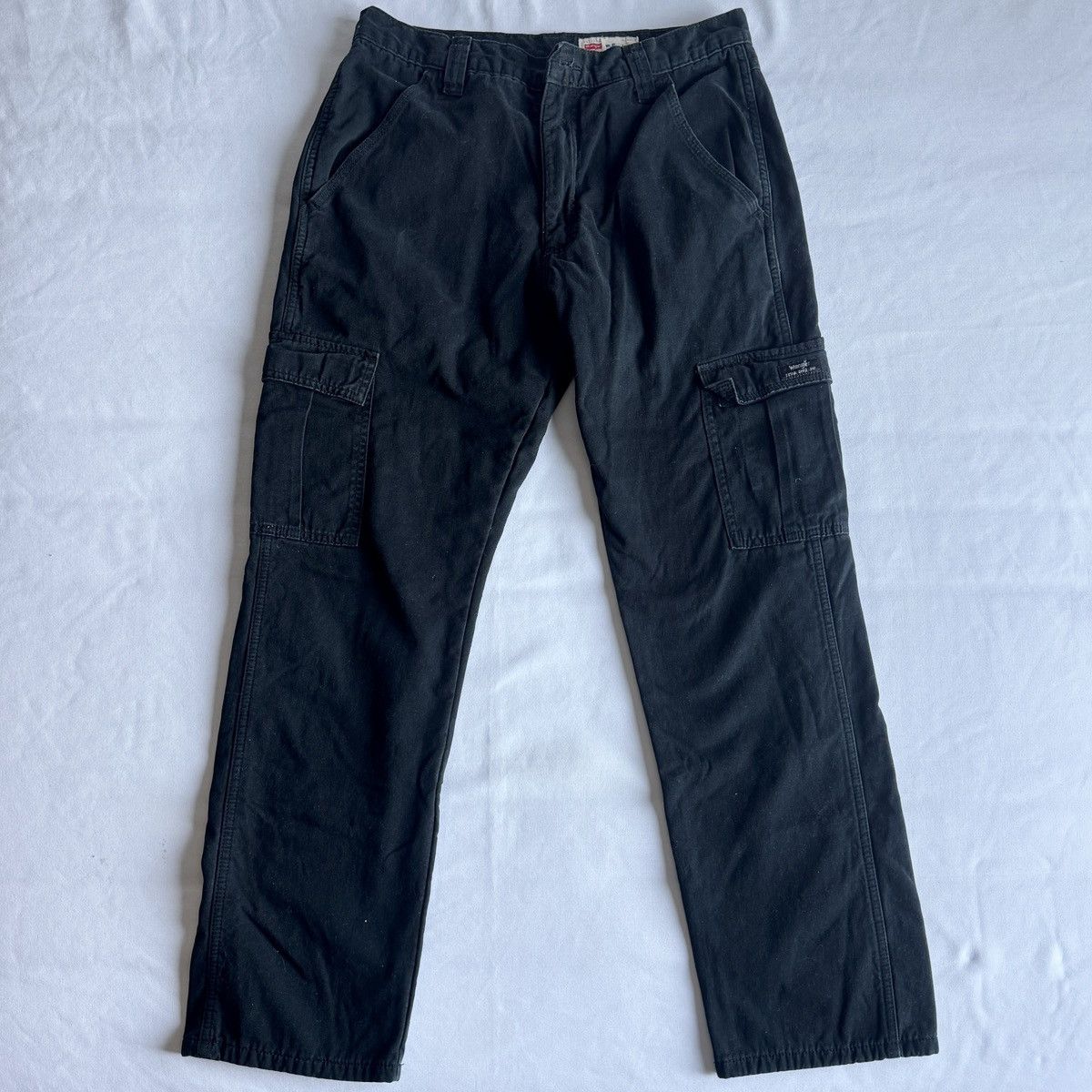 Wrangler Vintage Wrangler Black Fleece Lined Cargo Pants Size US 30 / EU 46 - 1 Thumbnail