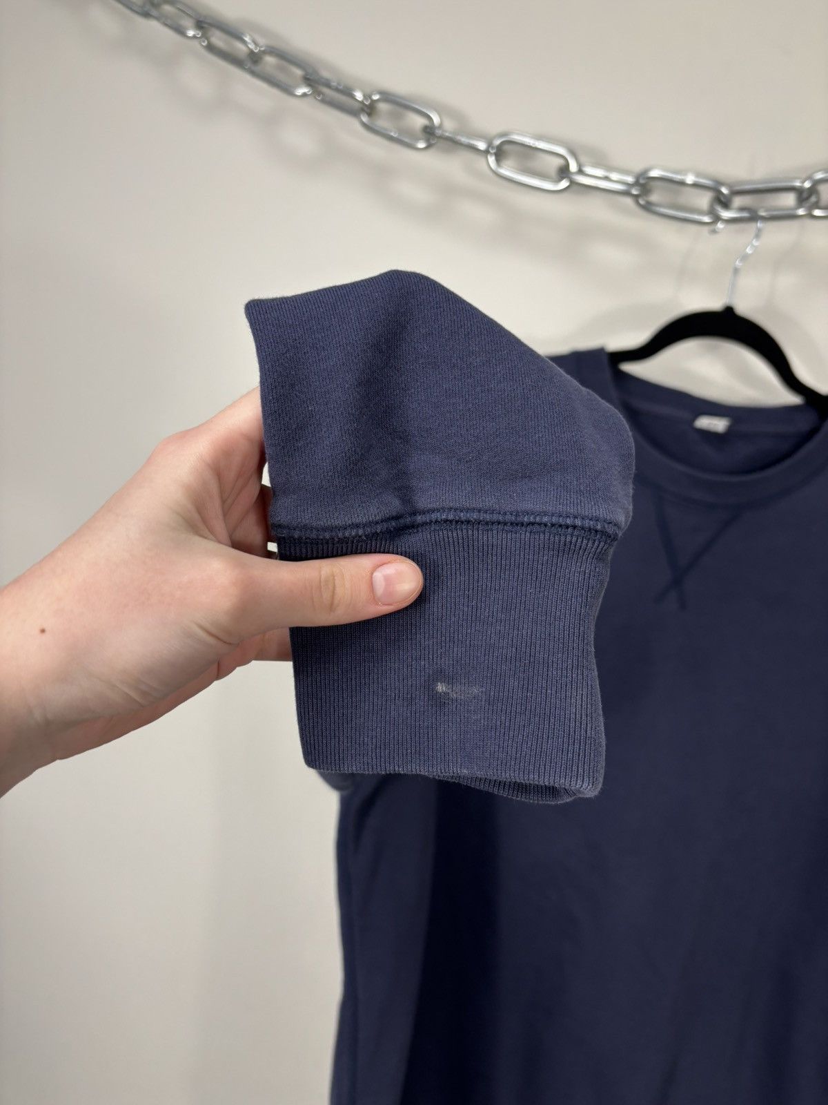Arket Arket Men’s Navy Blue Cotton Classic Basic Sweatshirt Size US XL / EU 56 / 4 - 5 Thumbnail