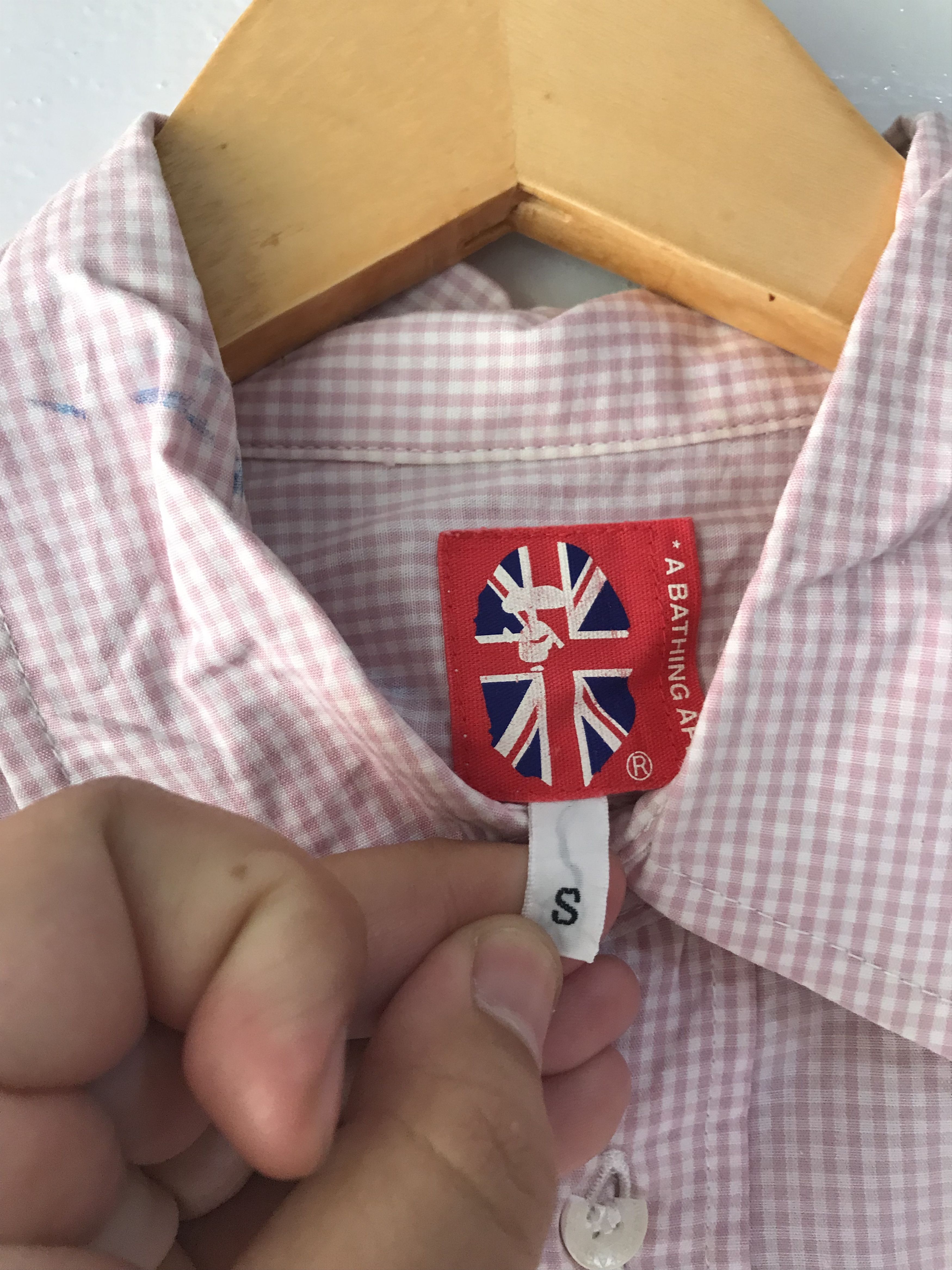 Bape × Vintage Vintage Bape Shirts Size US S / EU 44-46 / 1 - 5 Thumbnail