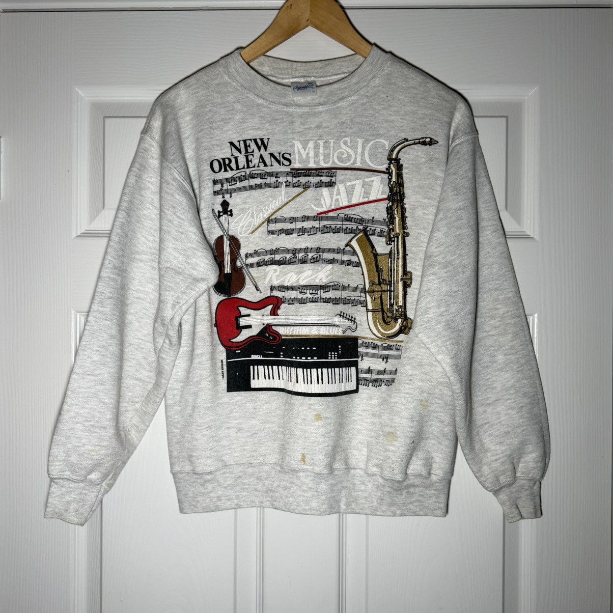 Vintage Vintage New Orleans Music Sweater Sz Med Size US M / EU 48-50 / 2 - 1 Thumbnail