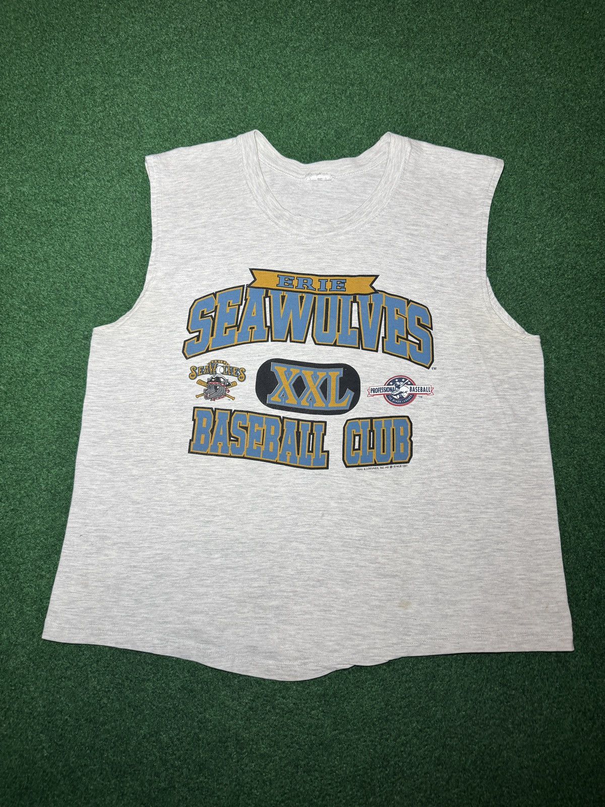 Vintage Erie Seawolves 90s Baseball Tank Top Minor League T Shirt Size US L / EU 52-54 / 3 - 1 Thumbnail