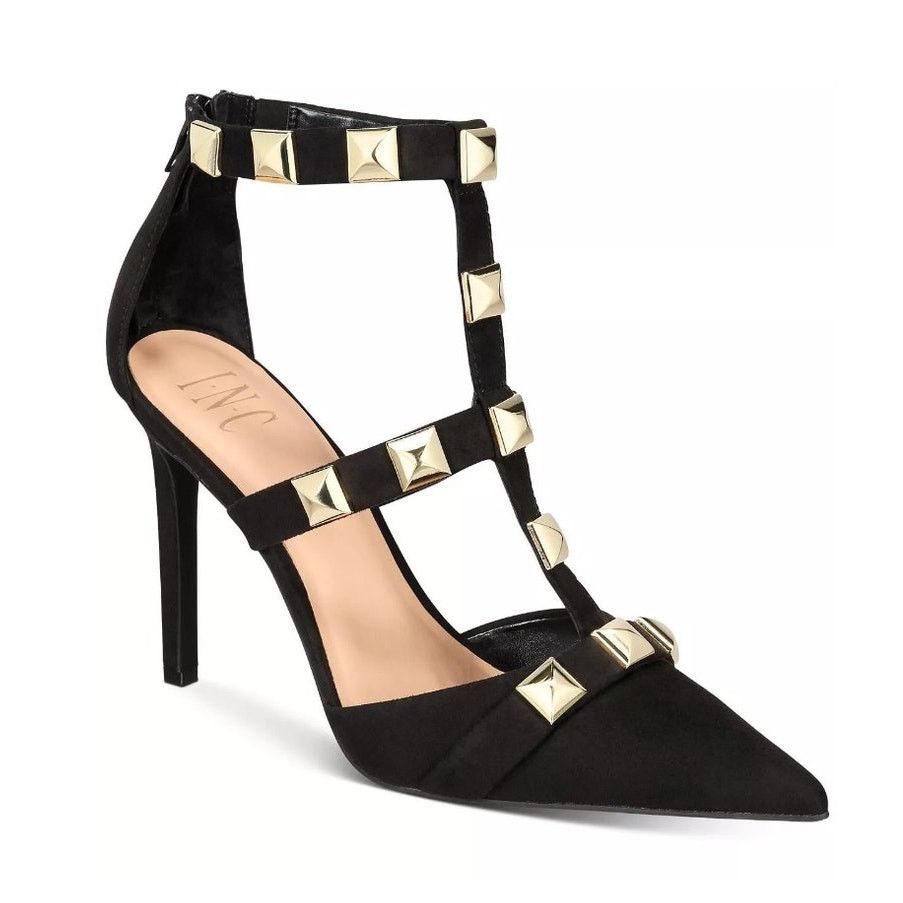 I.N.C INC Sundia Studded Black Microfiber Dress Pump NIB / Size 7 Size US 7 / IT 37 - 1 Thumbnail