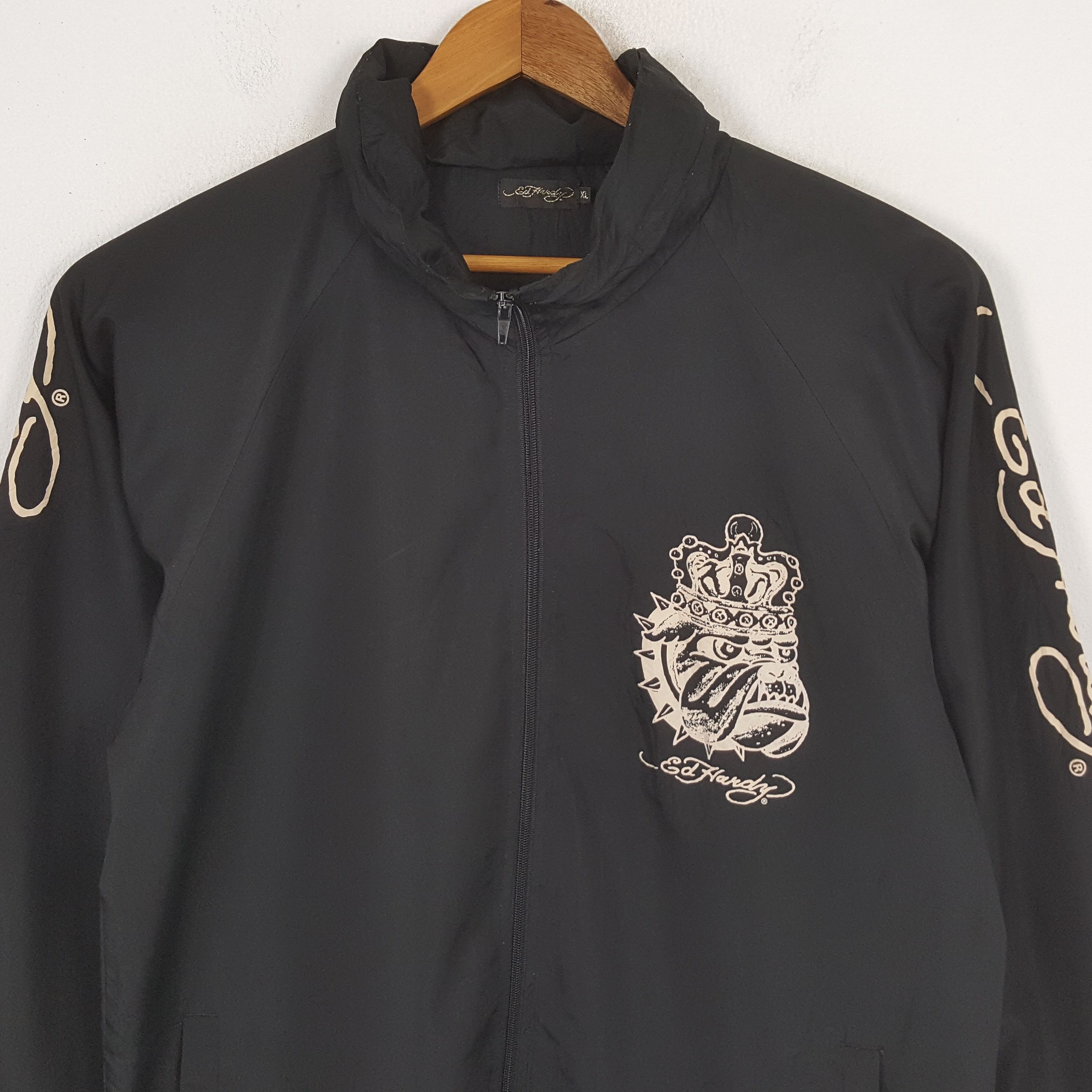 Christian Audigier × Ed Hardy × Vintage Vintage ED HARDY by CHRISTIAN AUDIGIER Windbreaker Jacket Size US L / EU 52-54 / 3 - 4 Thumbnail