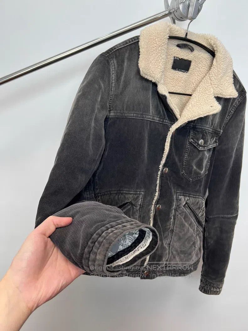 Yohji Yamamoto YOHJI YAMAMOTO Corduroy Lamb Fleece Collar Jacket Size US L / EU 52-54 / 3 - 4 Thumbnail