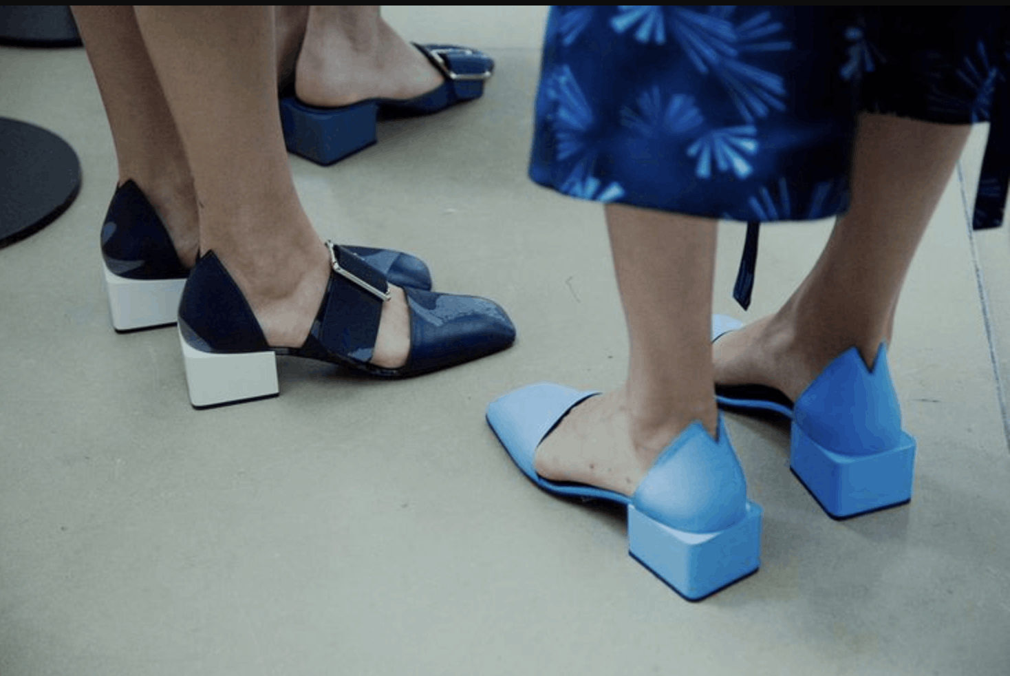 Jil Sander Jil sander 2016 runway way light blue leather slip on Size US 7 / IT 37 - 3 Thumbnail