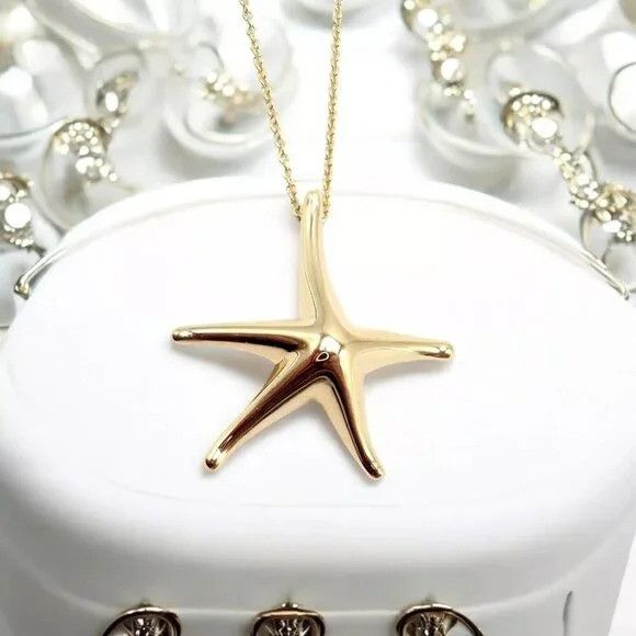 Tiffany & Co. Tiffany & Co 18k Yellow Gold Large Starfish Pendant Necklace Size ONE SIZE - 2 Thumbnail