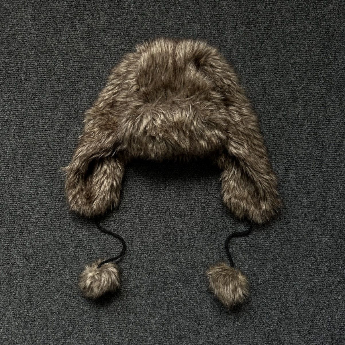 If Six Was Nine VTG Japanese Style Ushanka Faux Fur Hat Cap Y2K 00s USA Size ONE SIZE - 2 Thumbnail
