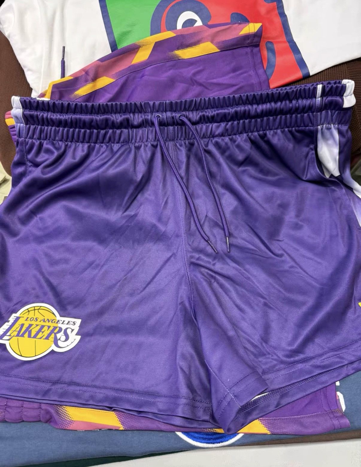 New Era New Era NBA Los Angeles Lakers American Style Shorts J32 Size US 36 / EU 52 - 7 Thumbnail