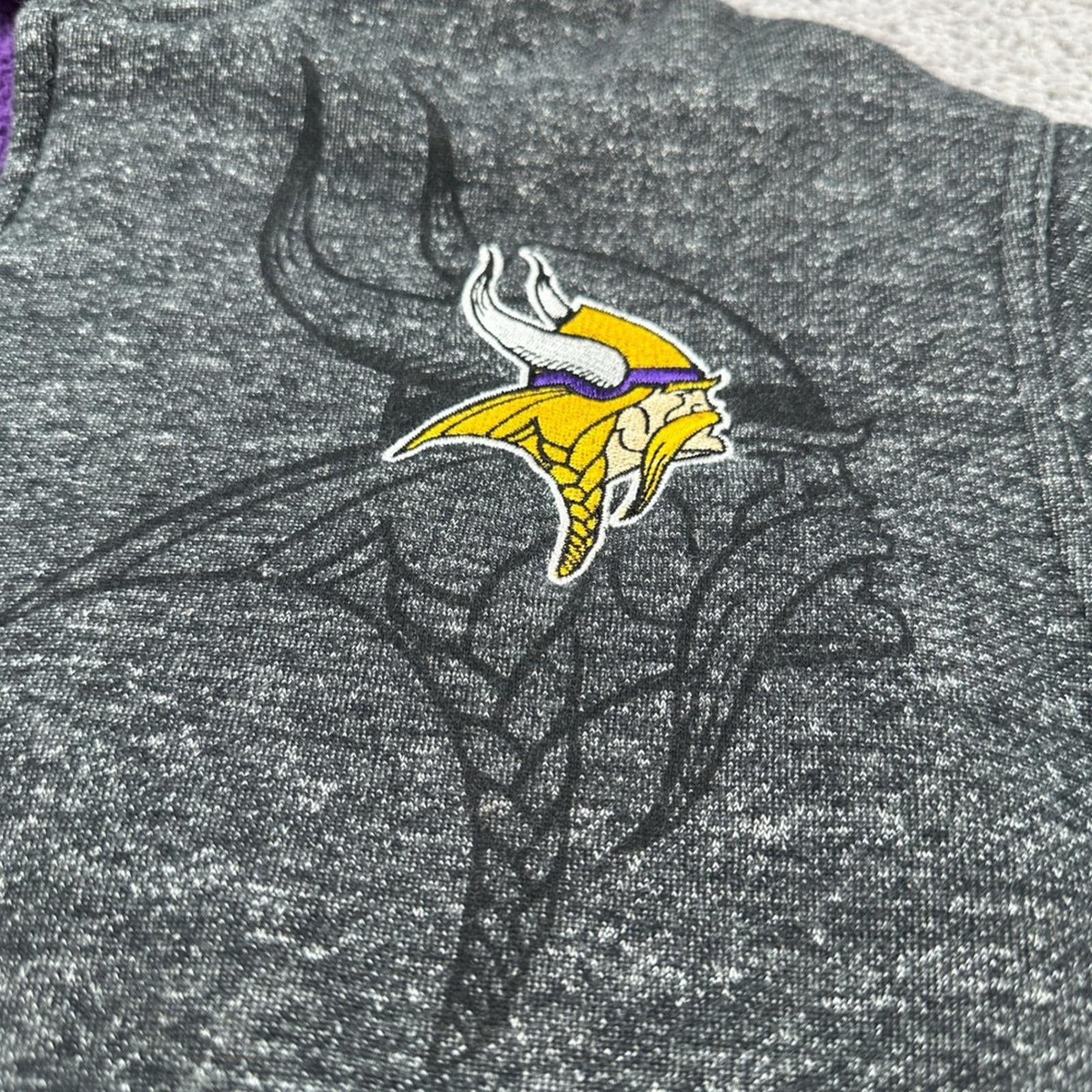Other NFL Pro Line Minnesota Vikings Sherpa Lined Hoodie Mens S Size US S / EU 44-46 / 1 - 5 Thumbnail