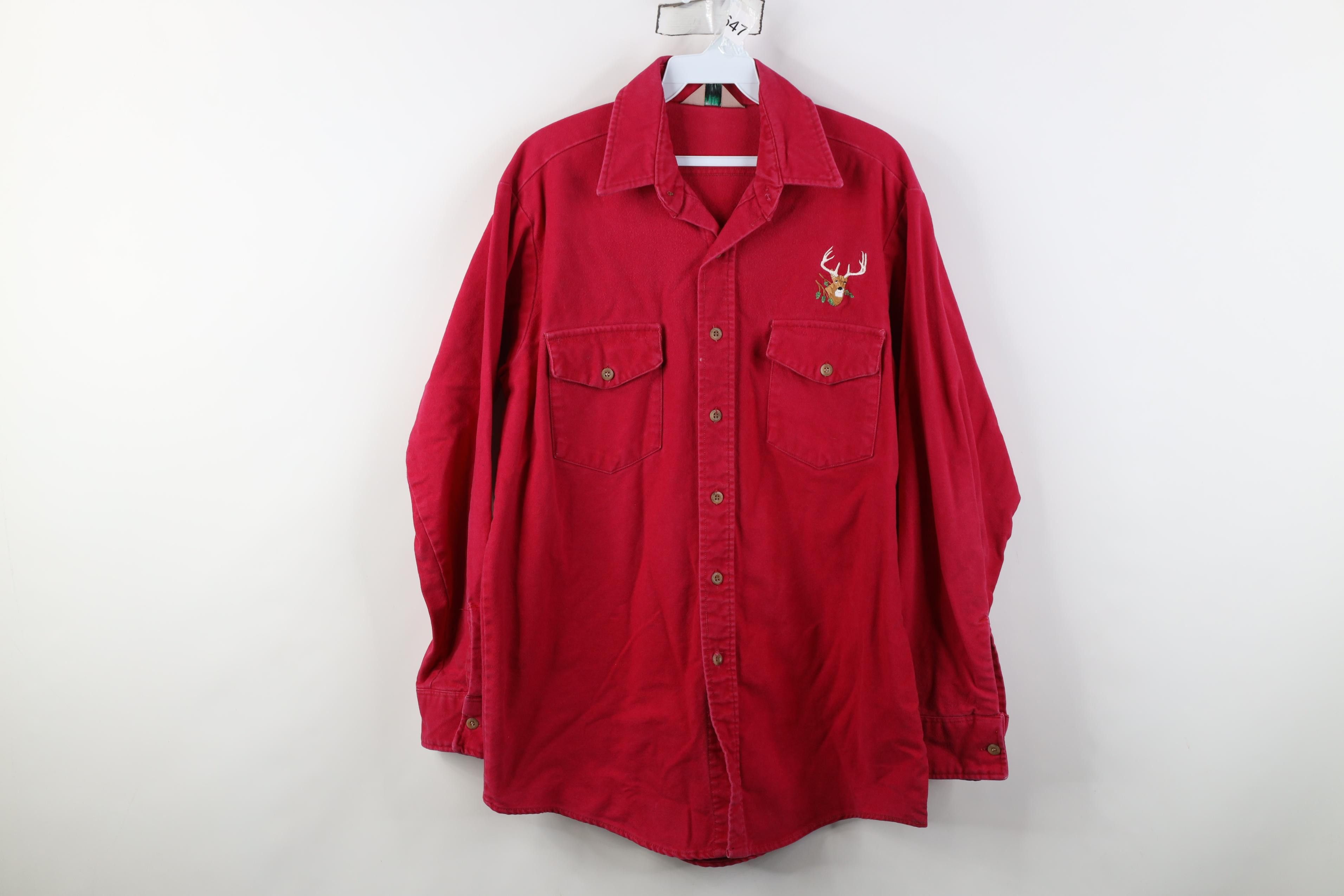 Vintage Vintage 80s 90s Streetwear Chamois Cloth Button Shirt USA Size US M / EU 48-50 / 2 - 1 Thumbnail