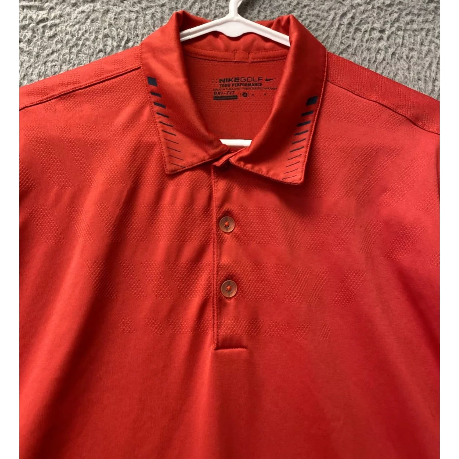 Nike Nike Golf Polo Shirt Mens M Red Black Fit Dry Swoosh /33-72 Size US M / EU 48-50 / 2 - 2 Thumbnail