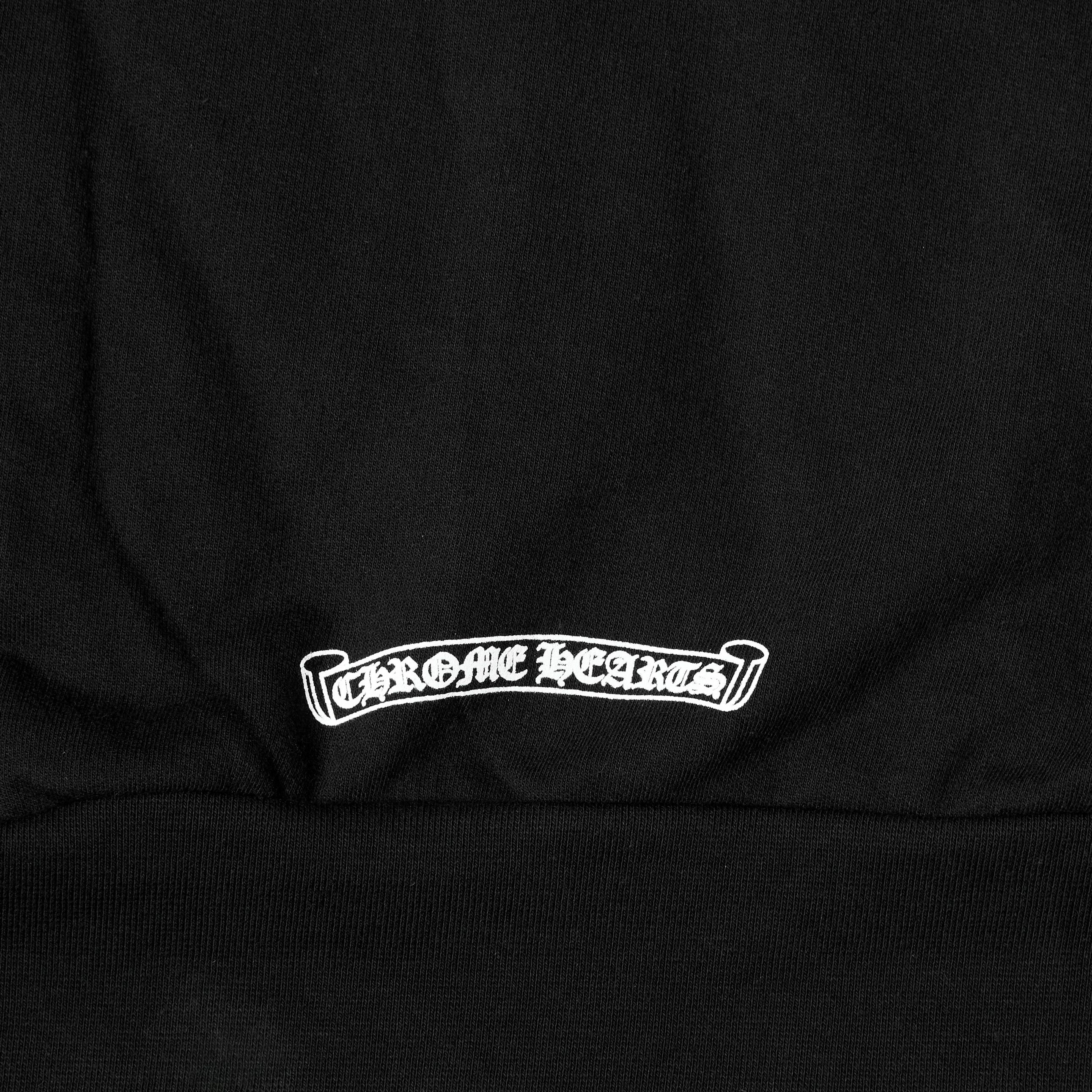 Chrome Hearts CHROME HEARTS Fleece Zip Hoodie BLACK Size US L / EU 52-54 / 3 - 6 Thumbnail