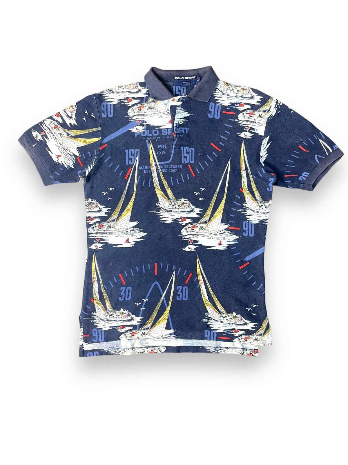 Vintage Vintage Polo Sport Yacht Shirt Size US S / EU 44-46 / 1 - 1 Thumbnail