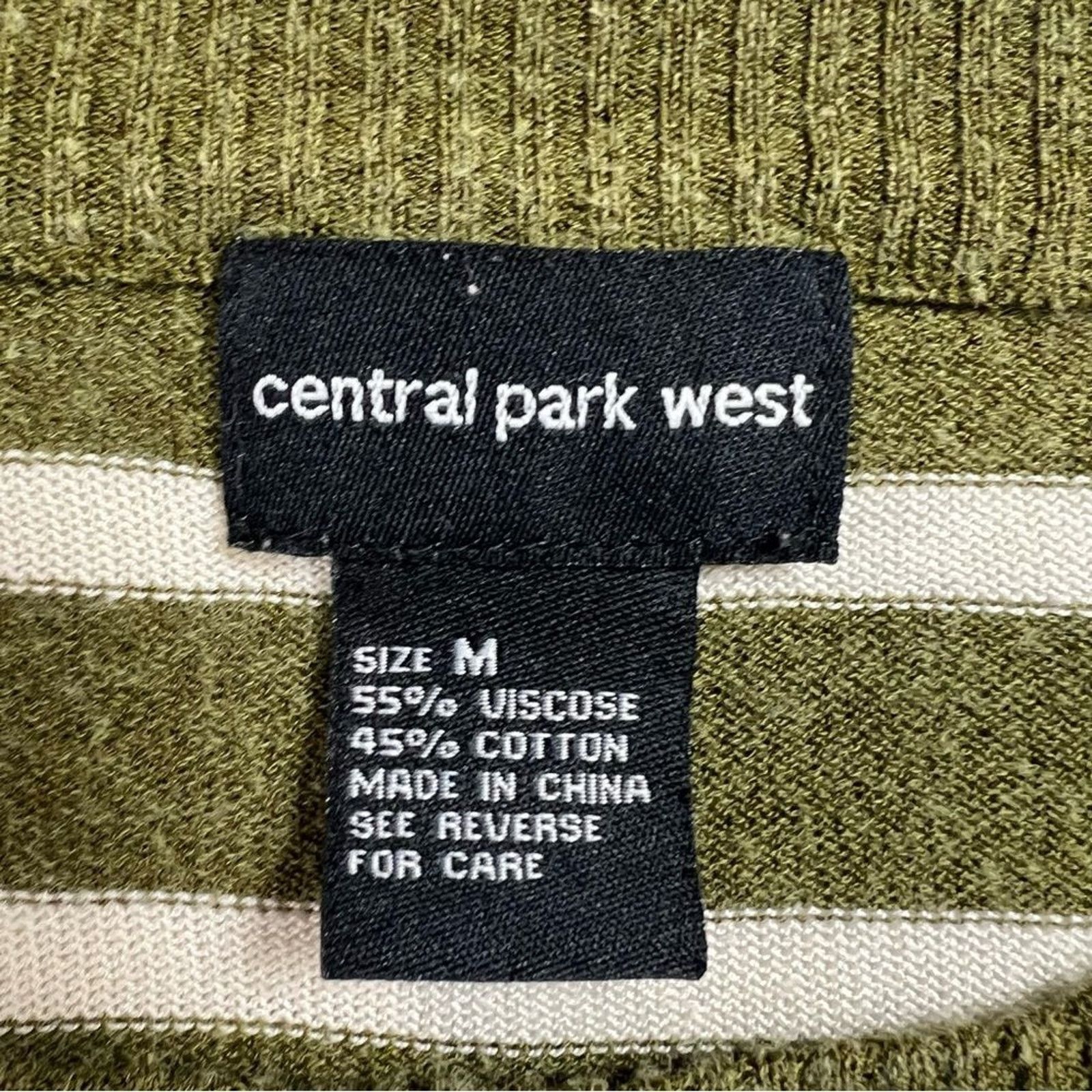 Central Park West Central Park West Women's Medium Striped Green Sweater Size M / US 6-8 / IT 42-44 - 5 Thumbnail