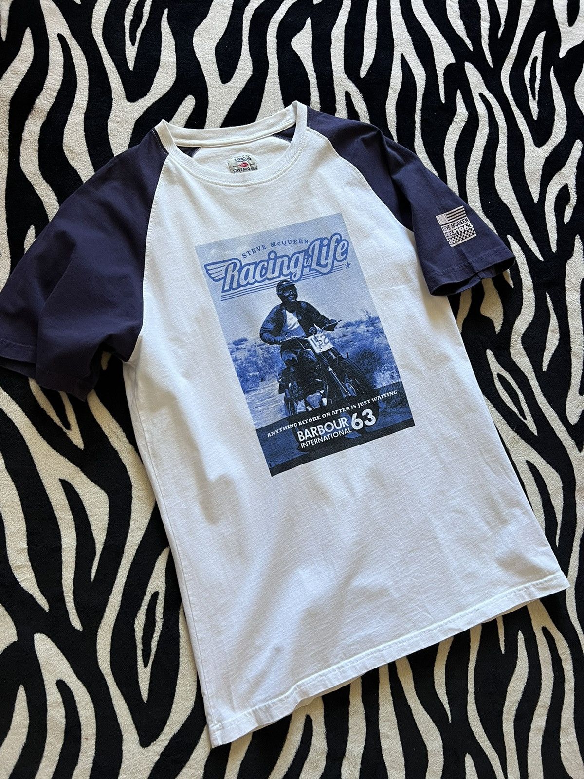 Barbour Barbour International Steve McQueen Triumph Racing tees 1963 Size US L / EU 52-54 / 3 - 5 Thumbnail