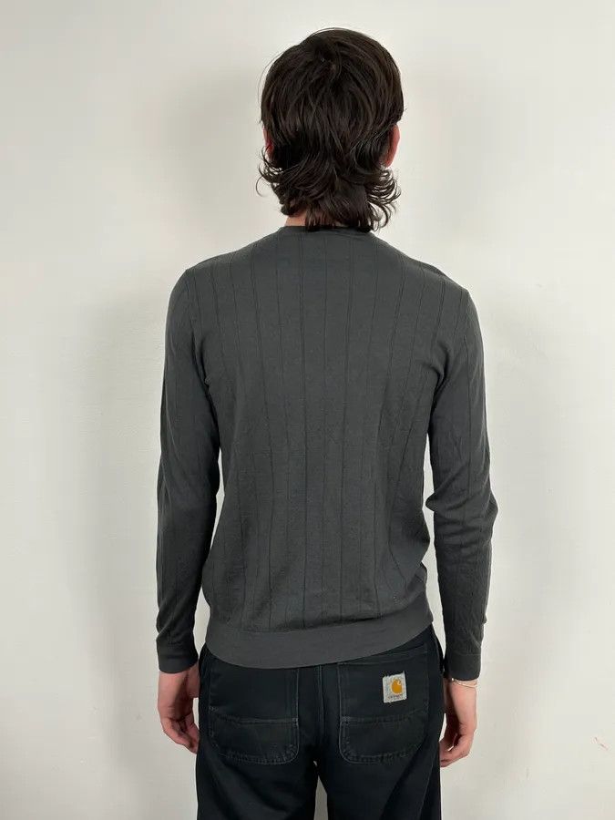 Emporio Armani AW2018 Emporio Armani Grey Mnimalist Sweater Size US S / EU 44-46 / 1 - 3 Thumbnail