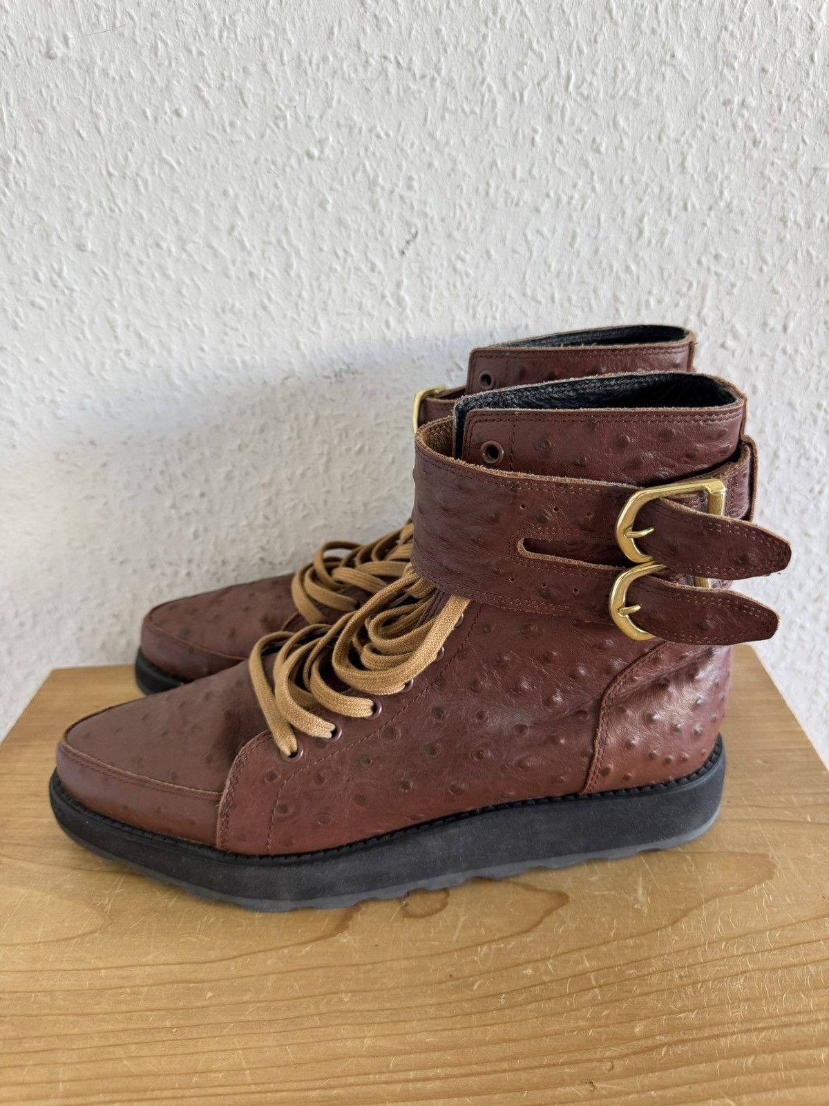 Adidas × Jeremy Scott Ostrich Embossed Slim Boots Size US 7.5 / EU 40-41 - 3 Thumbnail