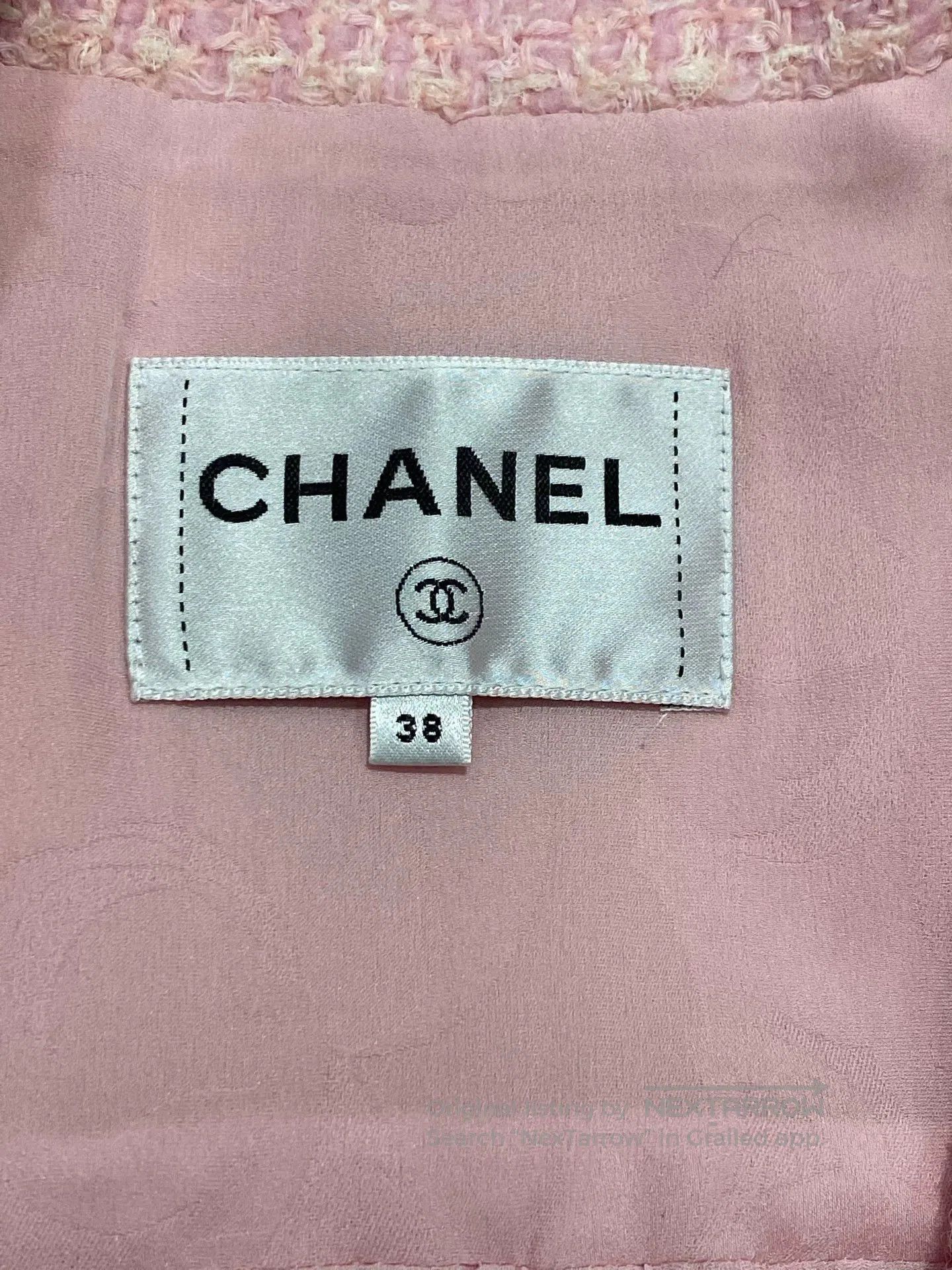 Chanel Chanel Pink Glass Button Jacket FR38. Size US M / EU 48-50 / 2 - 3 Thumbnail