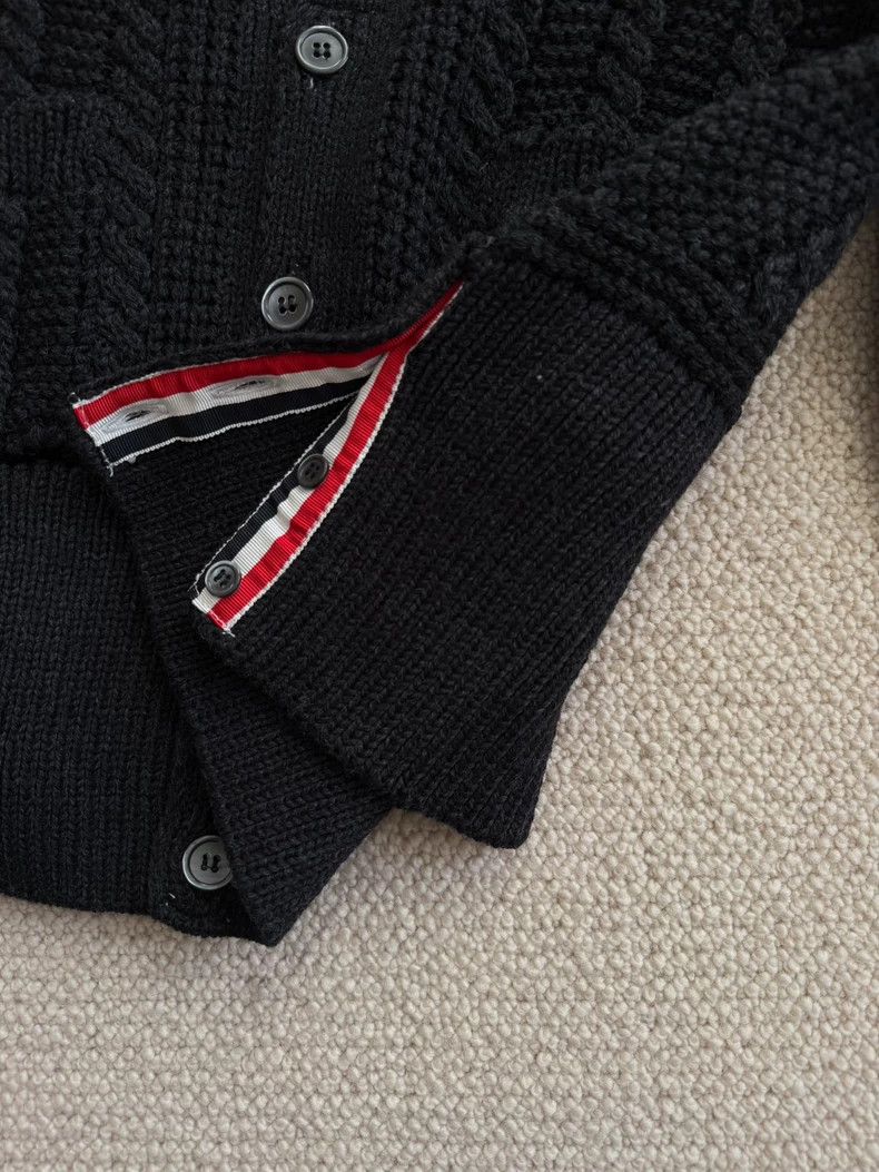 Thom Browne Thom Browne size2 Four bar striped wool sweater Size US M / EU 48-50 / 2 - 4 Thumbnail