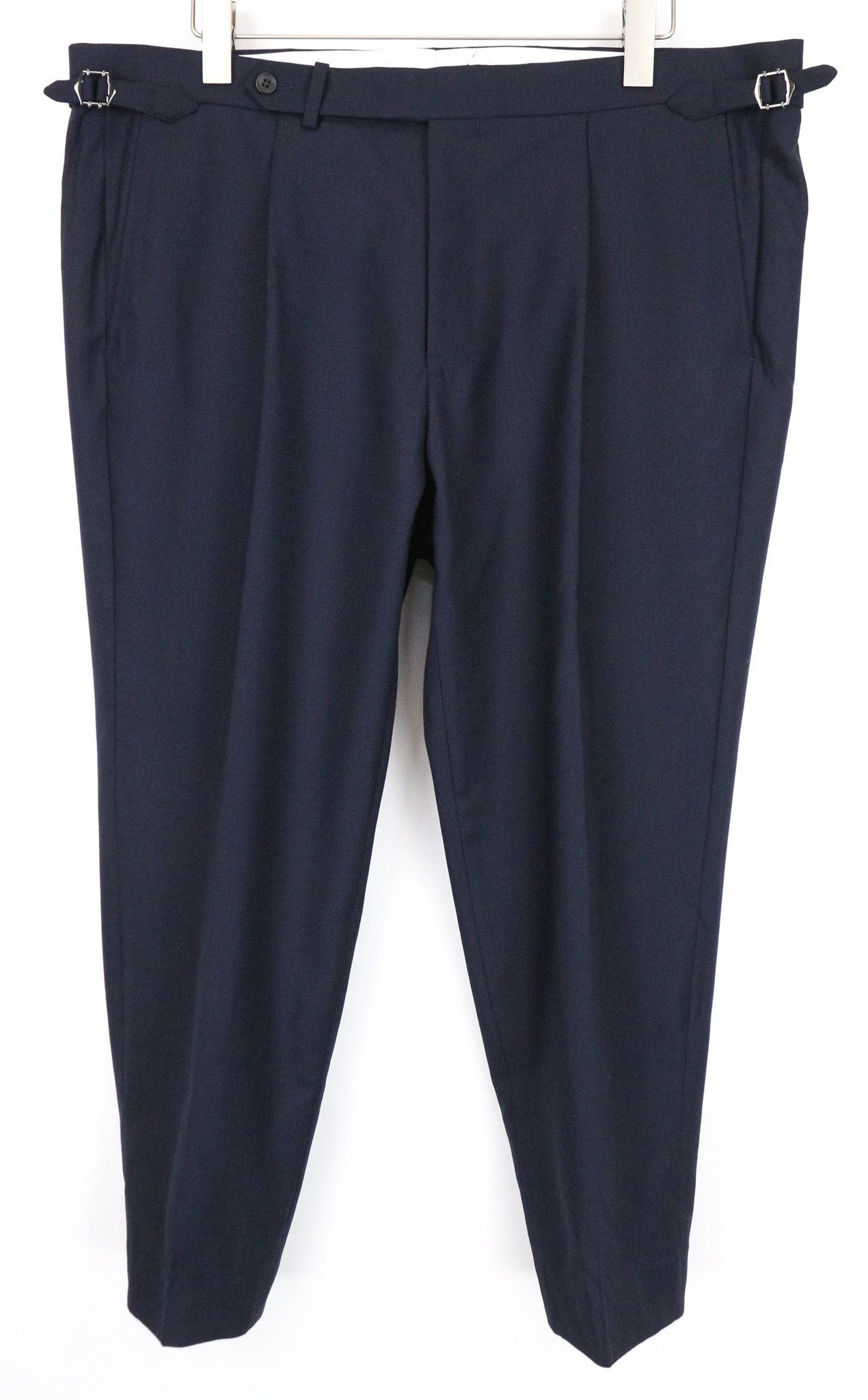 Suitsupply VIGO UK40R Navy Wool Pleated Trousers 75121 Size 40R - 1 Thumbnail