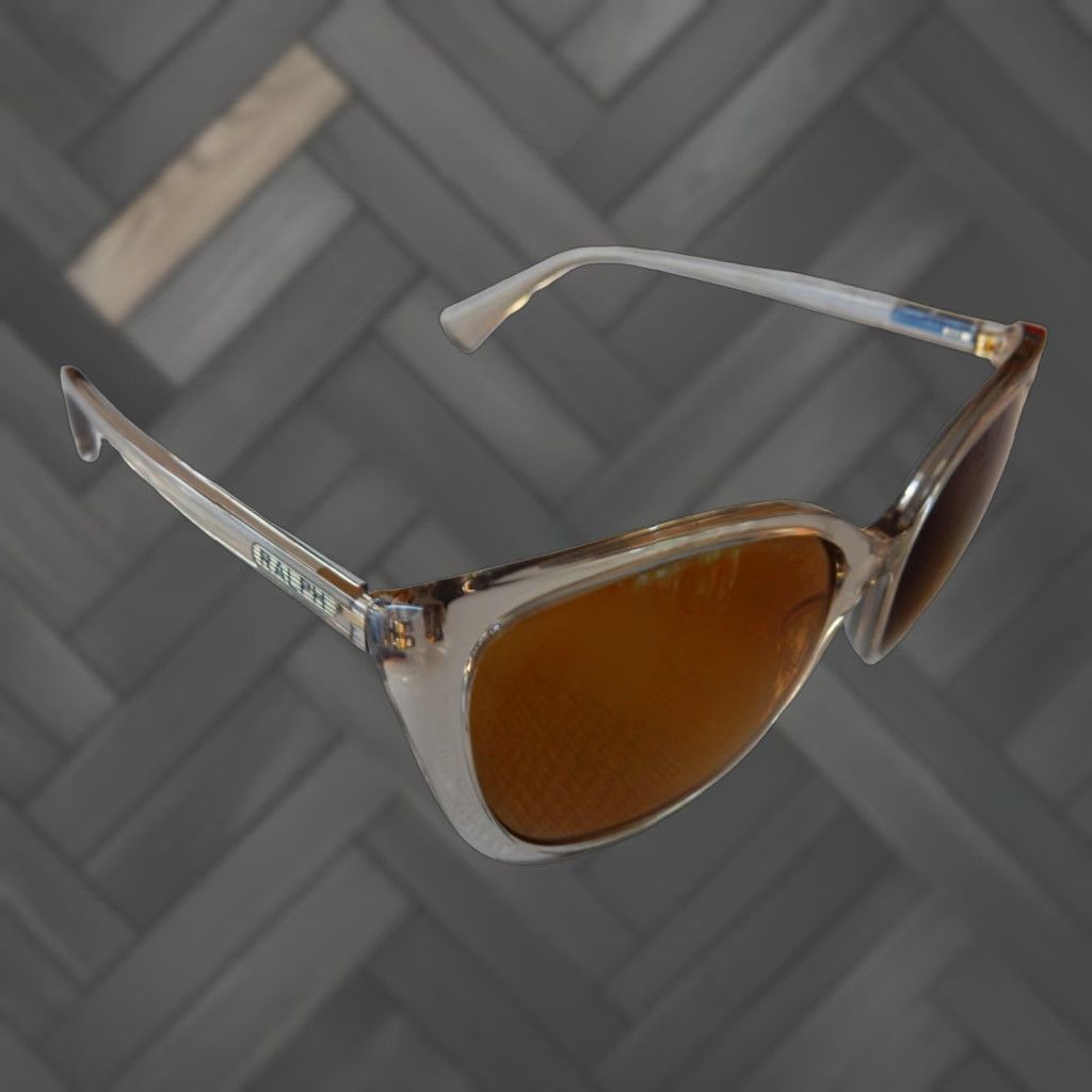 Ralph Lauren VINTAGE Ralph Lauren Sunglasses Frames Women Beige Prescription Small Scratches 56mm Size ONE SIZE - 1 Thumbnail