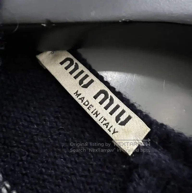 Miu Miu Miu Miu Striped Crop Long Sleeve Top . Size XXS / US 00 / IT 34 - 2 Thumbnail