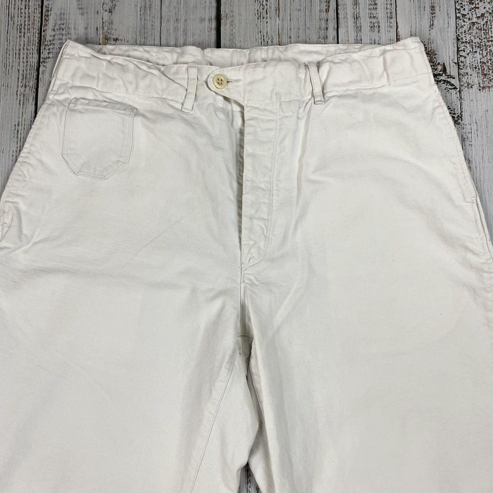 Polo Ralph Lauren POLO RALPH LAUREN Chino Pants 35 x 30 White Cotton Comfort Casual Mens Size US S / EU 44-46 / 1 - 2 Thumbnail