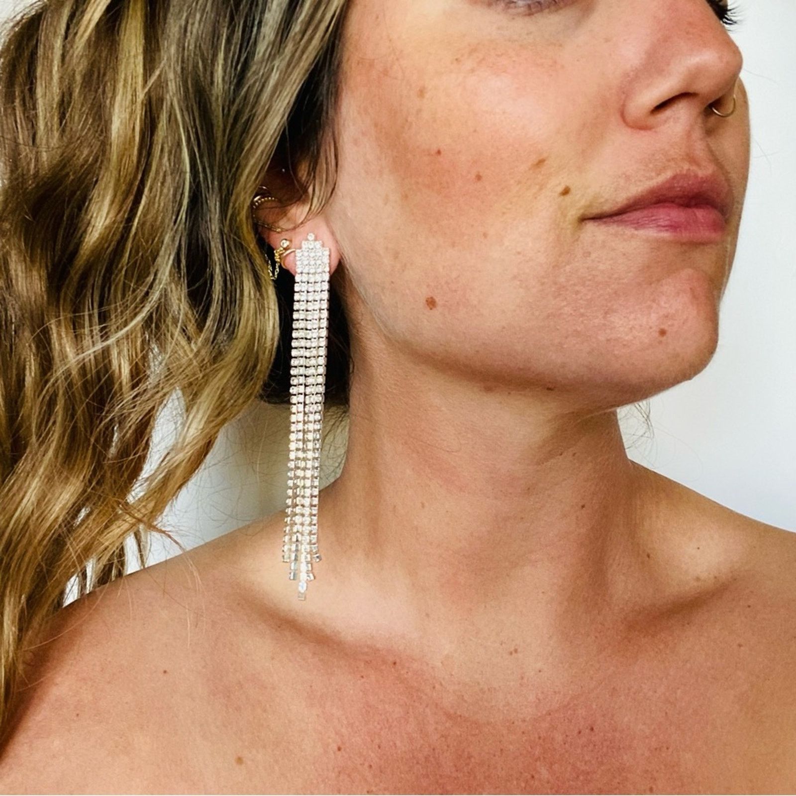 Nordstrom NORDSTROM REVOLVE VINTAGE Y2K Silver Tassel Drop Earrings Size ONE SIZE - 5 Thumbnail