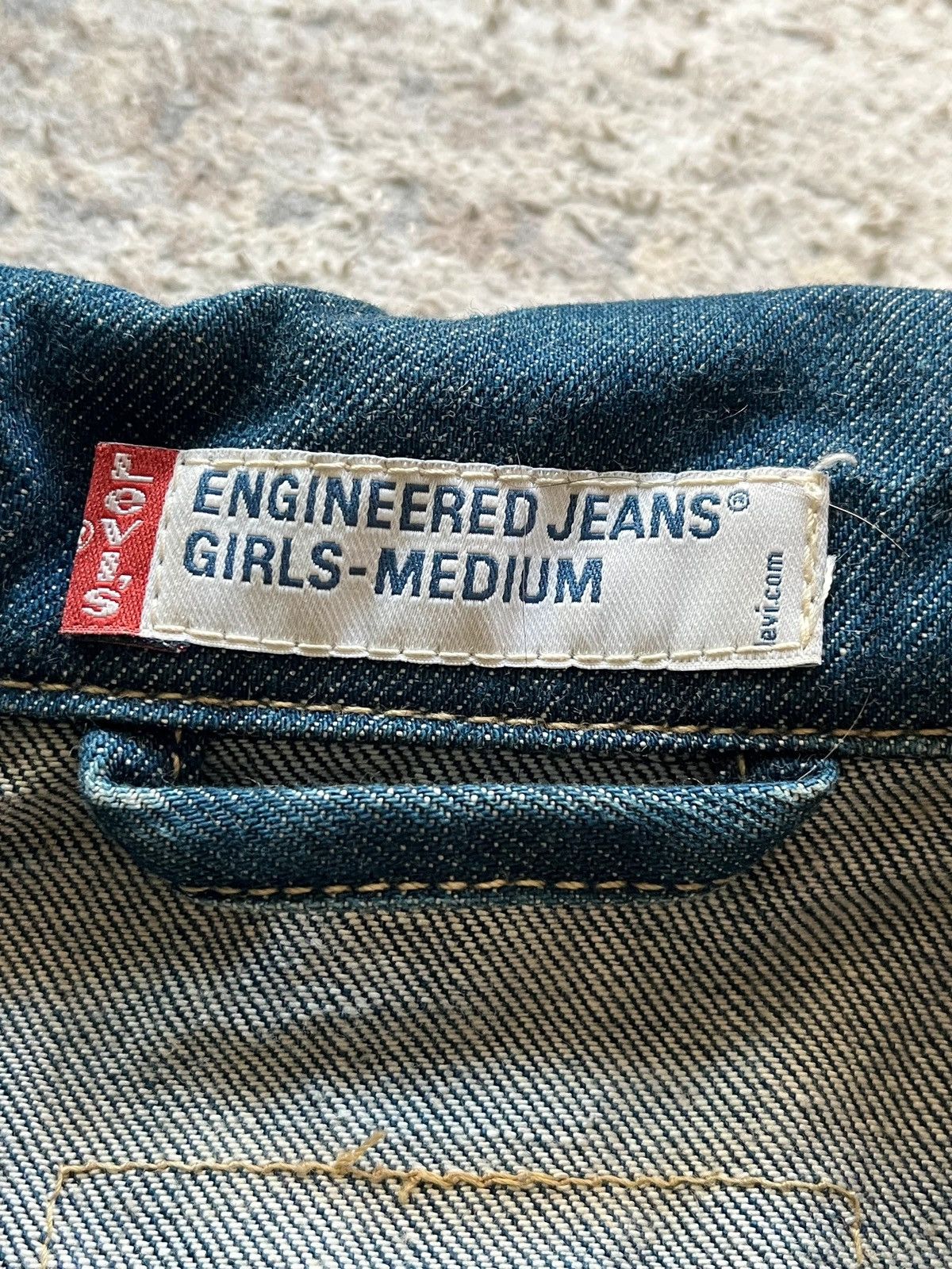 Levi's Levi's Engineered Jeans Sz M 2002 Y2K Denim Coat Jacket Size M / US 6-8 / IT 42-44 - 8 Thumbnail
