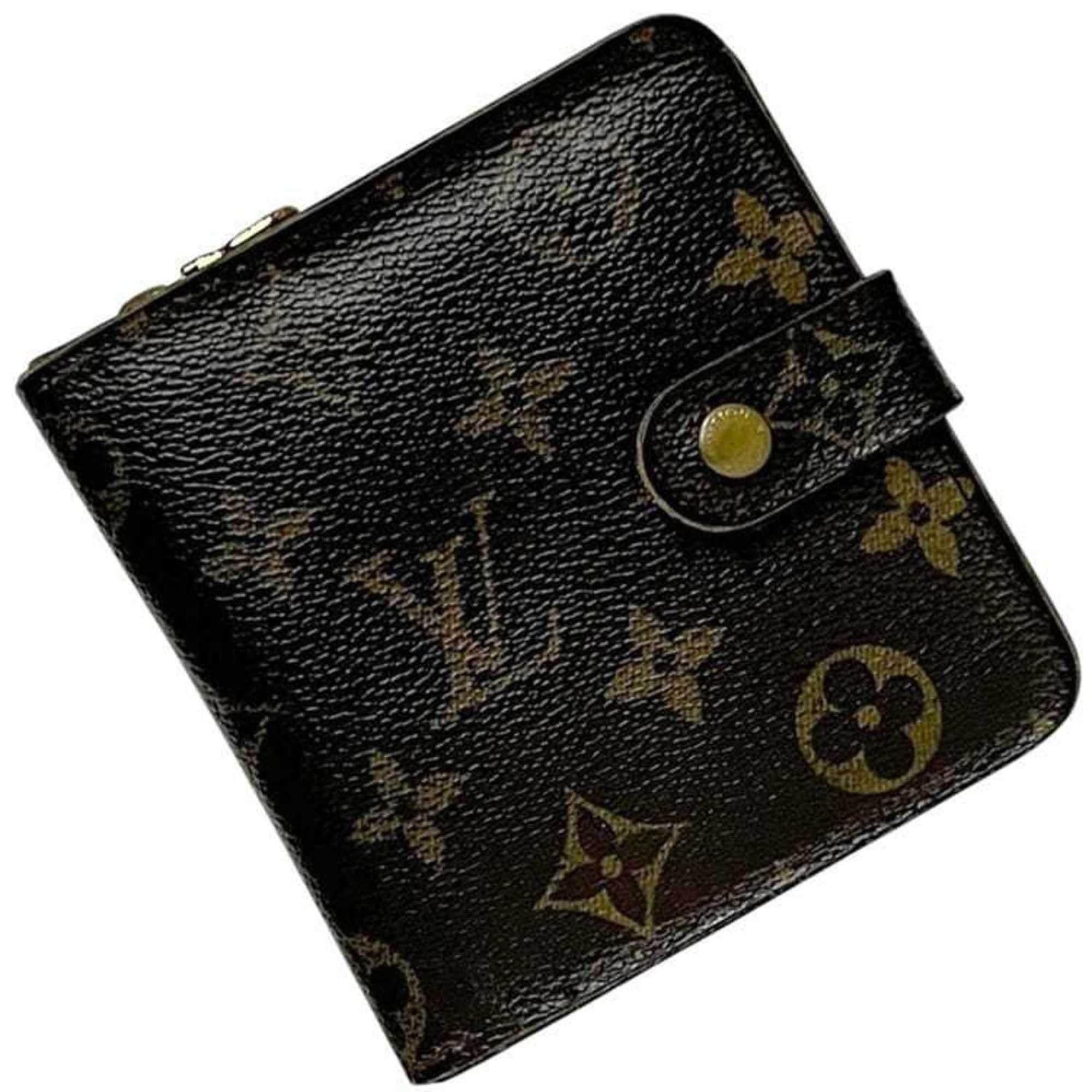 Louis Vuitton Louis Vuitton Compact Zip Bifold Wallet ec-25028 Brown Monogram M61667 Canvas CT0035 LOUIS VUITTON Women's and Men's Size ONE SIZE - 1 Thumbnail