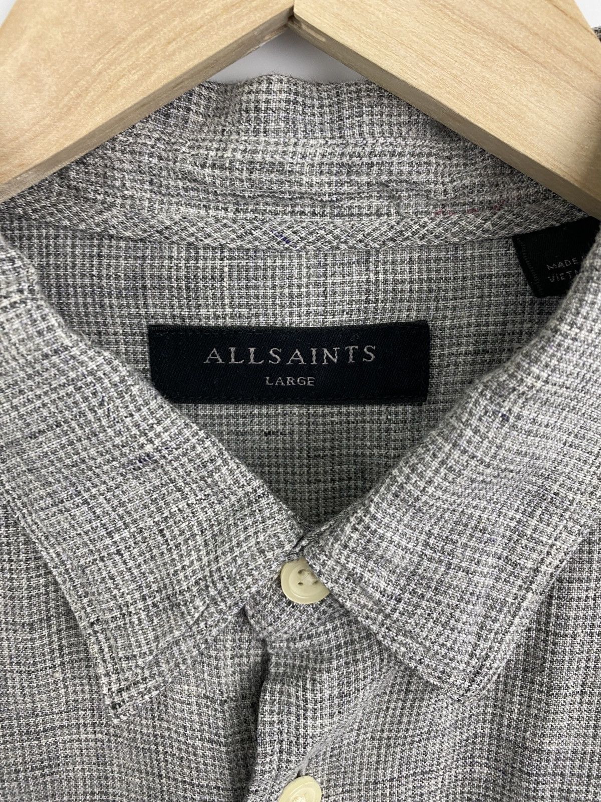 Allsaints Allsaints Linen 100% Shirt Retro Rare Hype Y2K Size US L / EU 52-54 / 3 - 5 Thumbnail