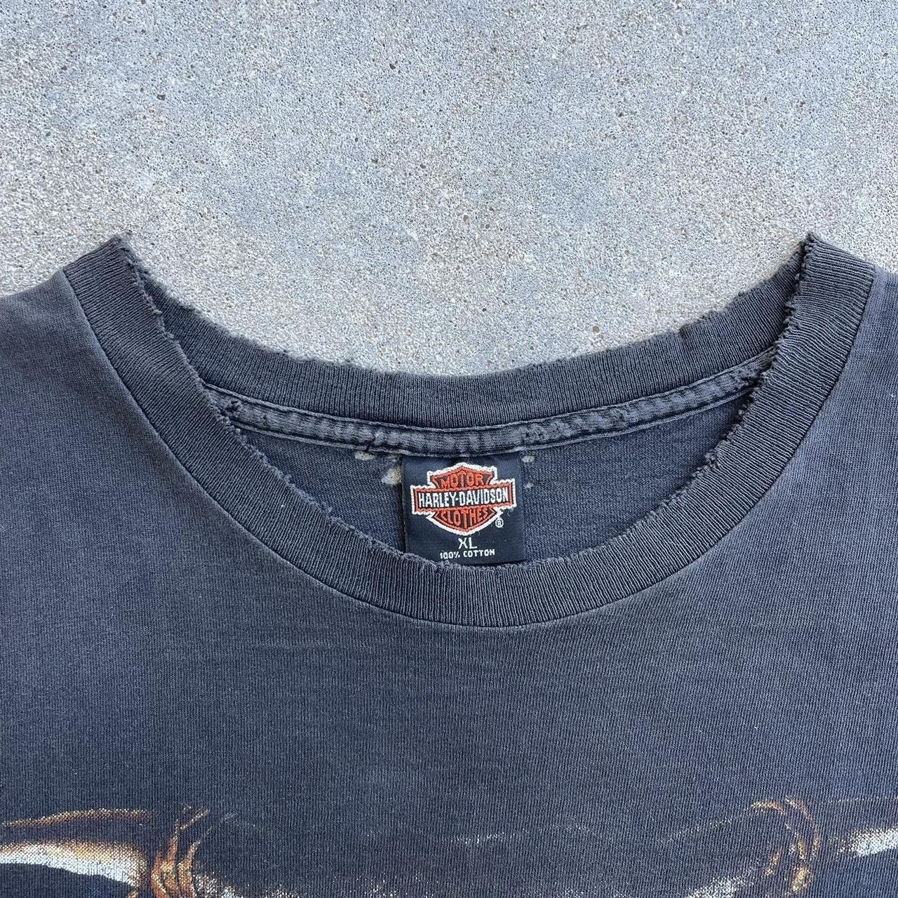Japanese Brand × Vintage Crazy vintage distressed 90s Harley Davidson grunge tshirt Size US XL / EU 56 / 4 - 4 Thumbnail