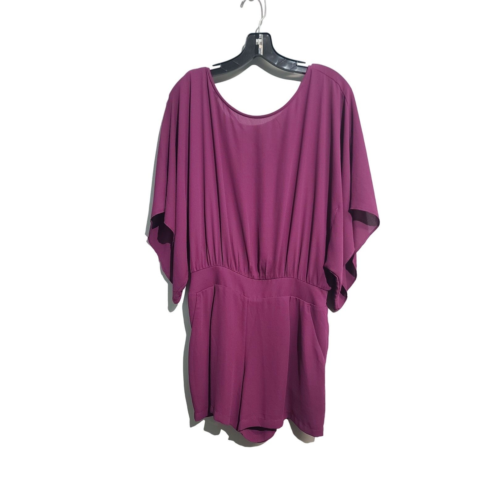White House Black Market White House Black Market Purple Kimono Romper Size 34" / US 12 / IT 48 - 2 Thumbnail