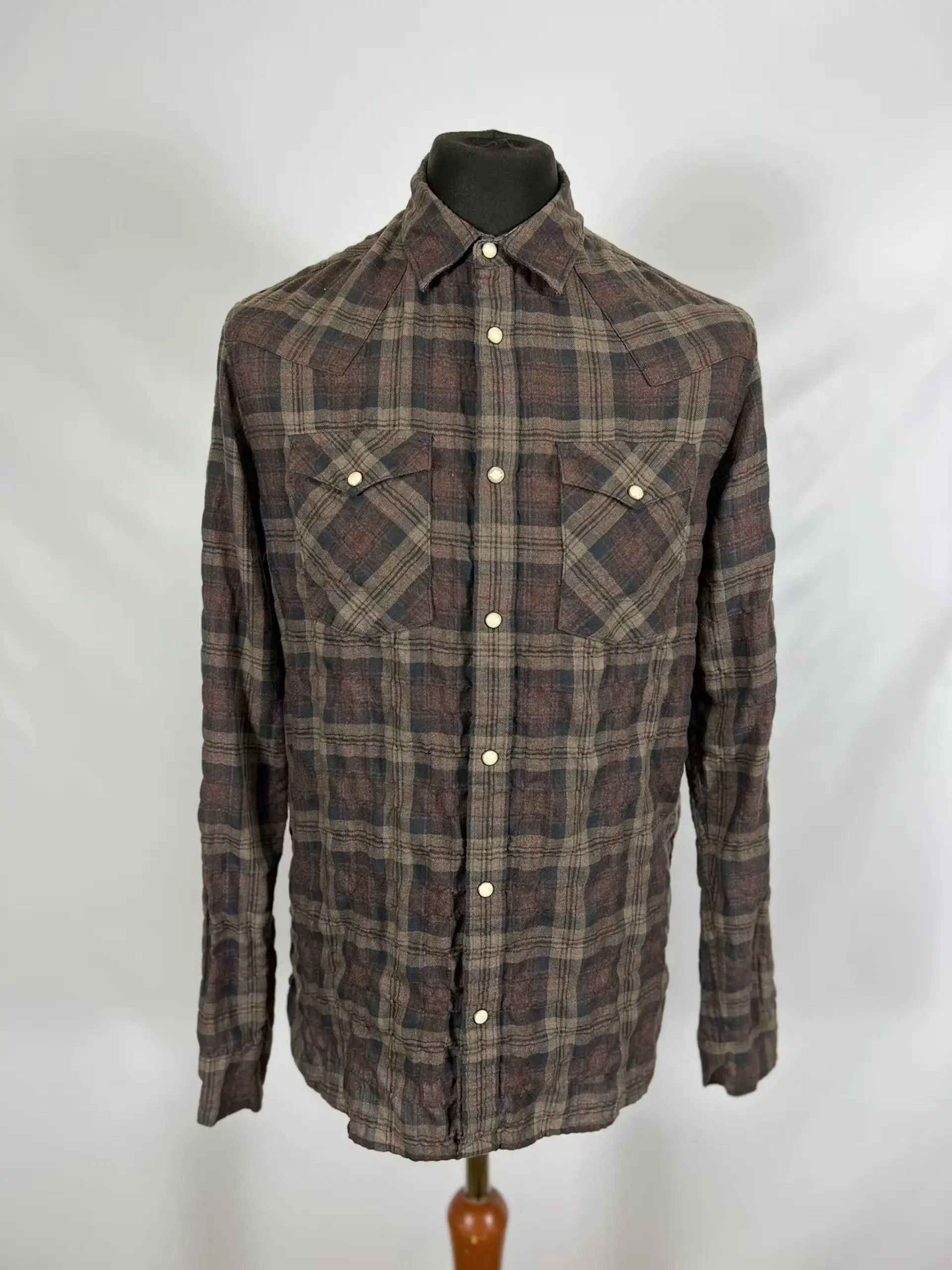 20471120 × Allsaints × Japanese Brand All Saints Plain LS Shirt Size US S / EU 44-46 / 1 - 1 Thumbnail