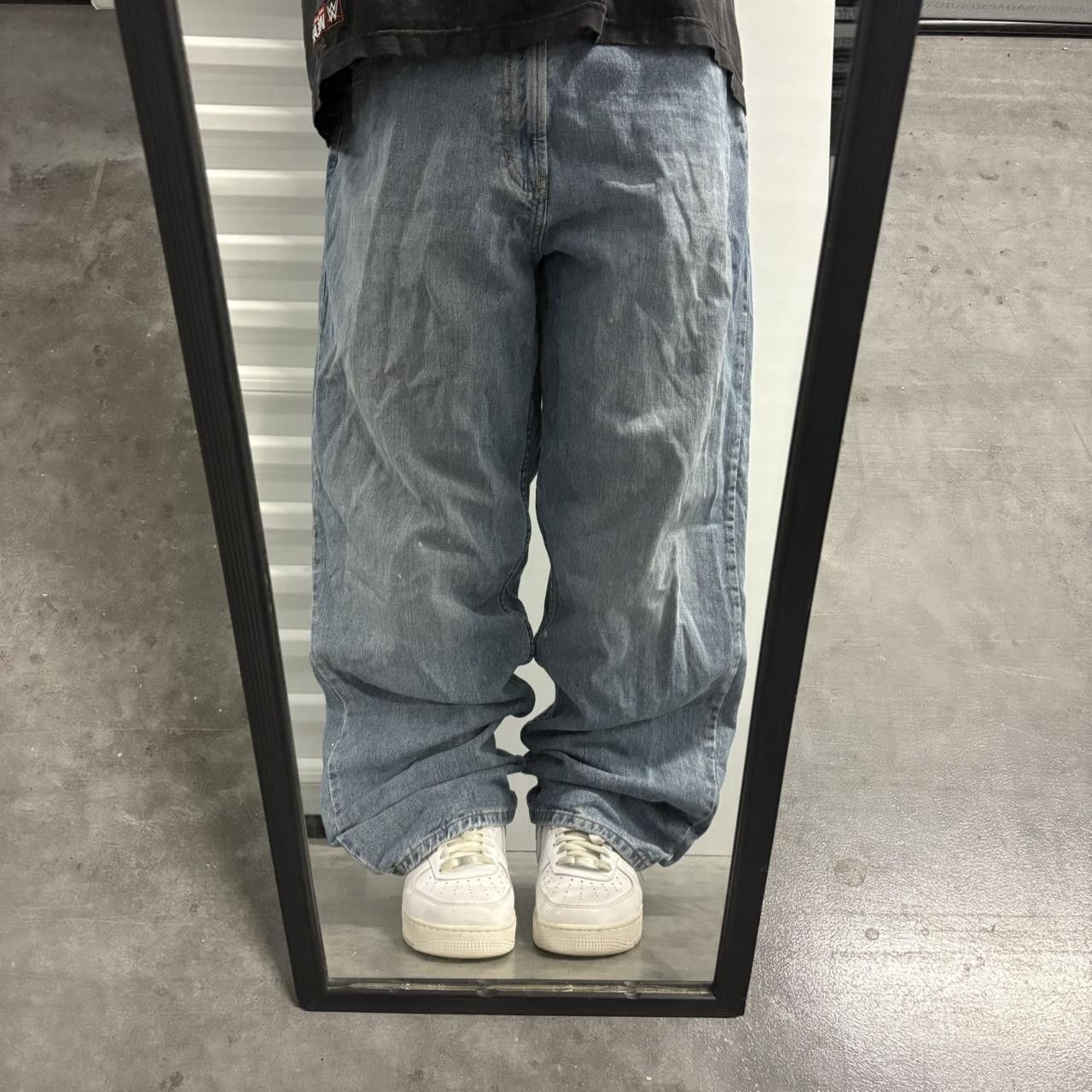 Old Navy × Vintage Crazy Vintage Y2K/2000s Super Baggy Old Navy Medium Wash Denim Jeans! Size US 38 / EU 54 - 1 Thumbnail
