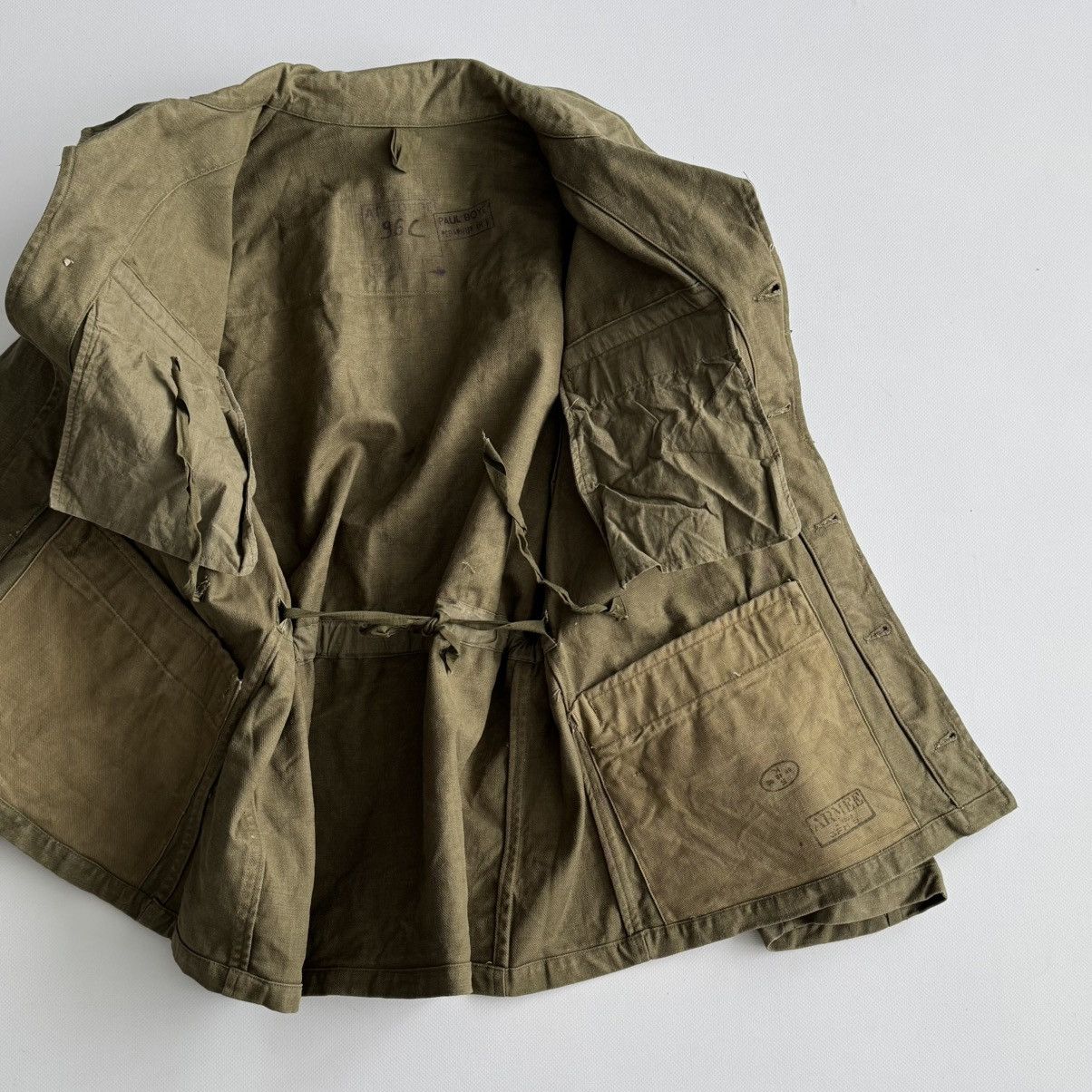 Vintage Vintage 1950s French Army 'Indochina War' M47 Combat Jacket Size US M / EU 48-50 / 2 - 7 Thumbnail
