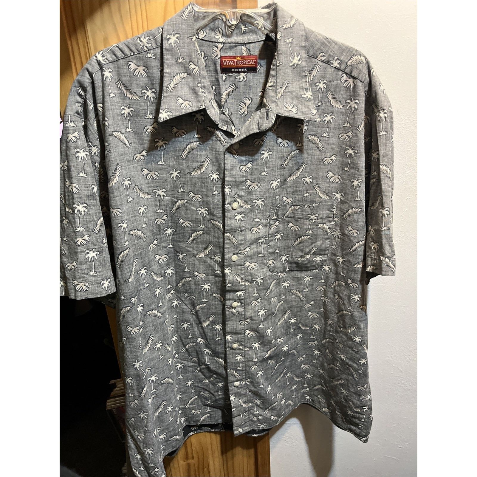 John Henry JOHN HENRY VIVA TROPICAL Men's Hawaiian Shirt Button SS XXL Size US XXL / EU 58 / 5 - 11 Thumbnail