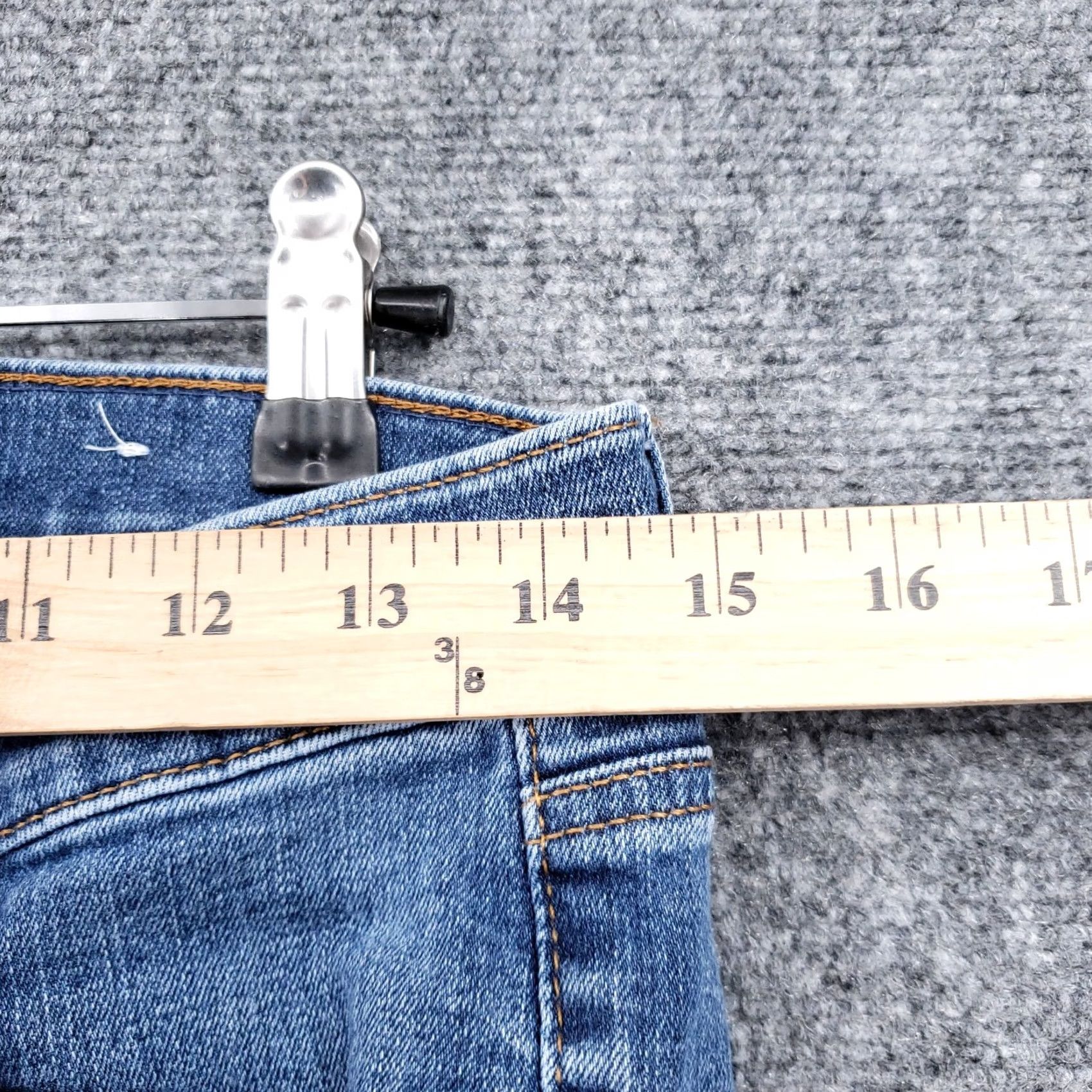 Loft Loft Jeans Womens 4 27 Modern Skinny Crop Blue Denim Medium Stone Wash Polka Dot Size 27" / US 4 / IT 40 - 7 Thumbnail
