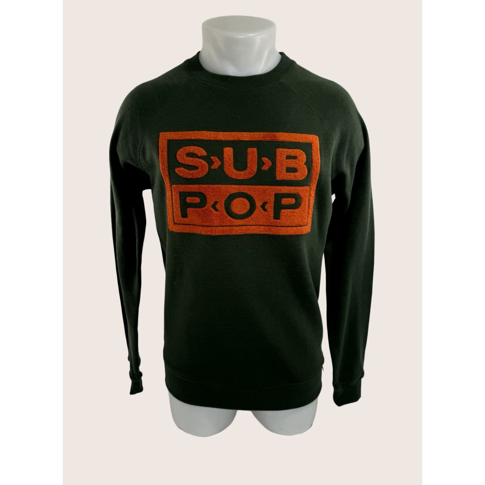 Bench SUB POP Mens Pullover Embroidered Sweater Green XS S - Bench Size US S / EU 44-46 / 1 - 1 Thumbnail
