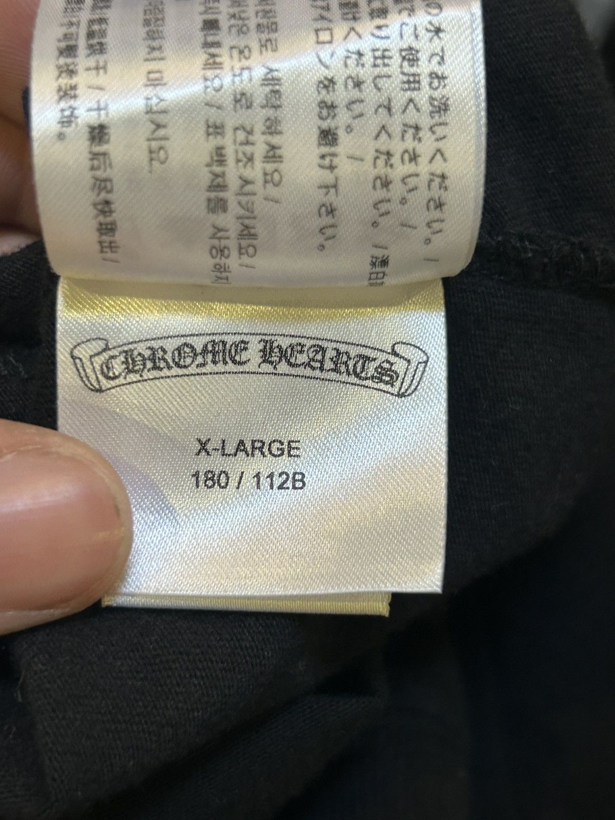 Chrome Hearts Chrome Hearts Pink Neck Logo Long Sleeve T-Shirt Size US XL / EU 56 / 4 - 12 Thumbnail